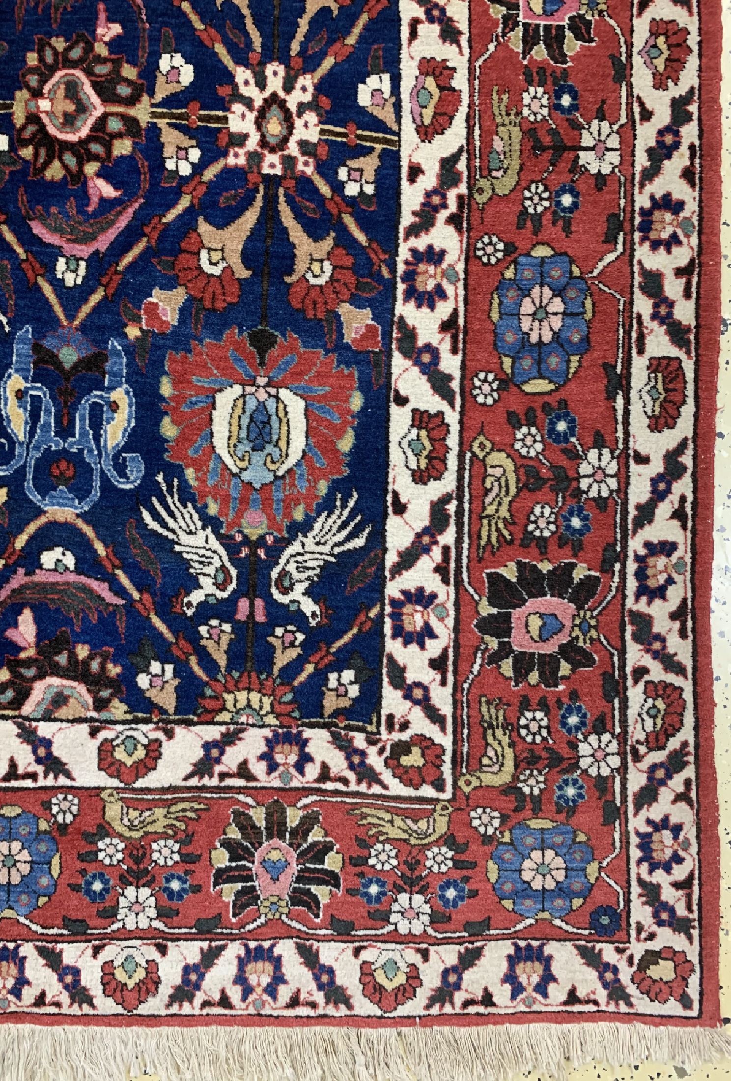 Detail a: Weramin alt, Persien, um 1930, Wolle auf Baumwolle, ca. 310 x 215 cm, EHZ: 2