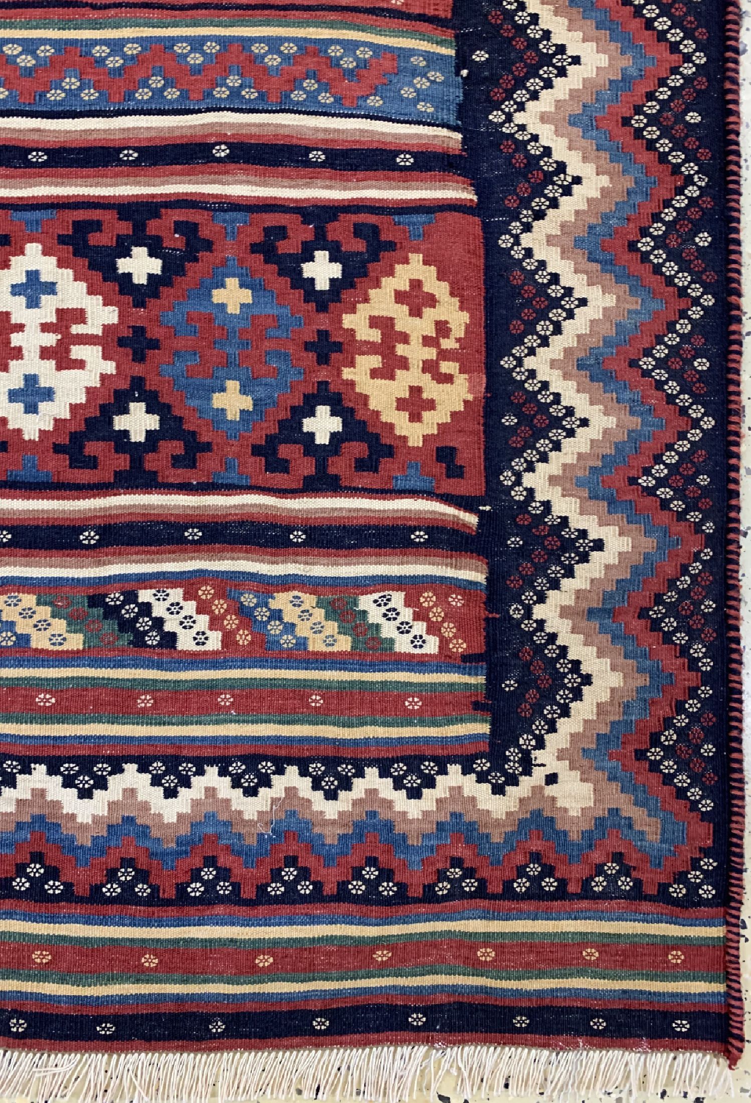 Detail a: Ghaschgai Kelim, Persien, um 1960, Wolle auf Baumwolle, ca. 198 x 152 cm, EHZ: 1