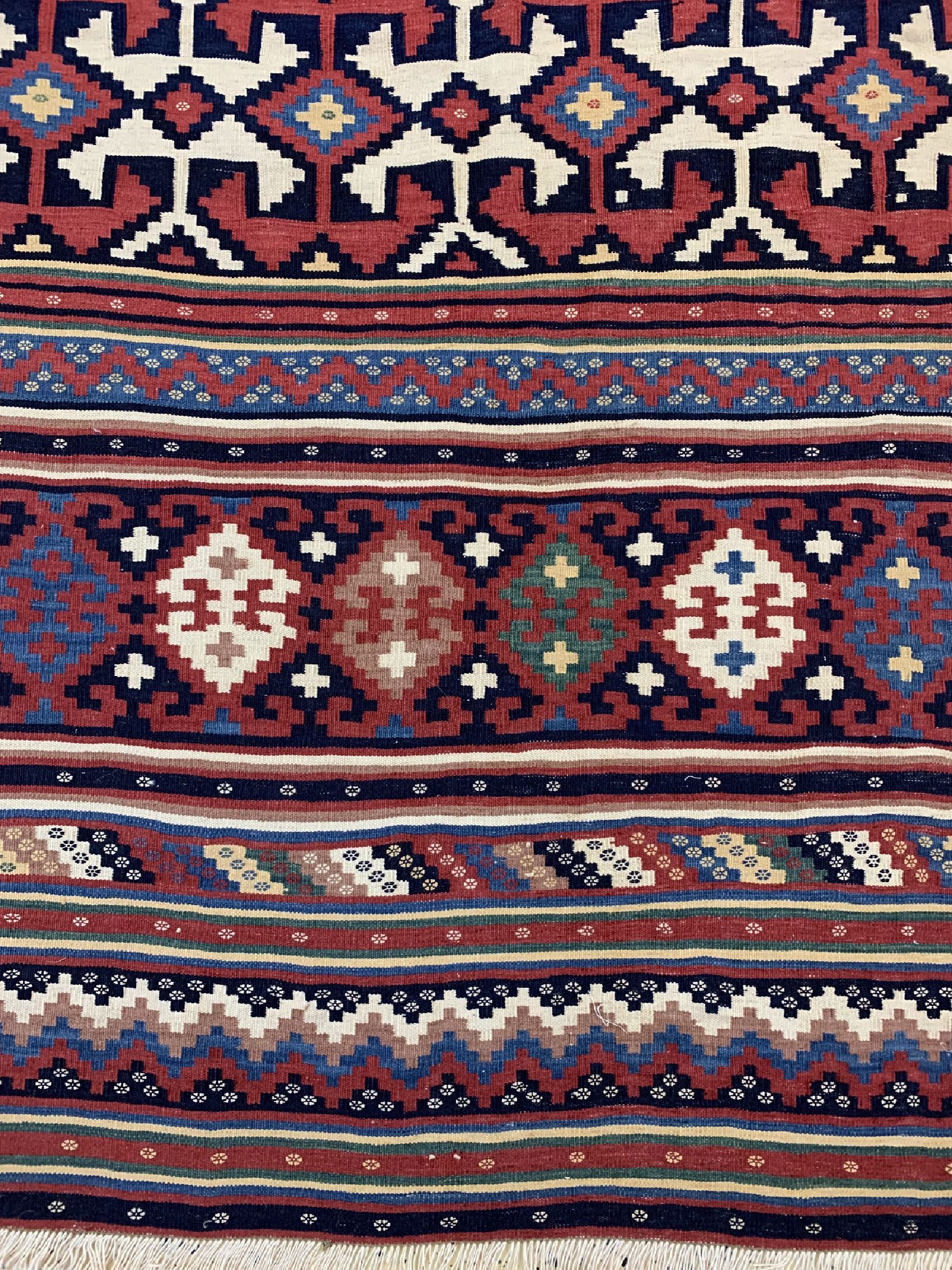 Detail b: Ghaschgai Kelim, Persien, um 1960, Wolle auf Baumwolle, ca. 198 x 152 cm, EHZ: 1