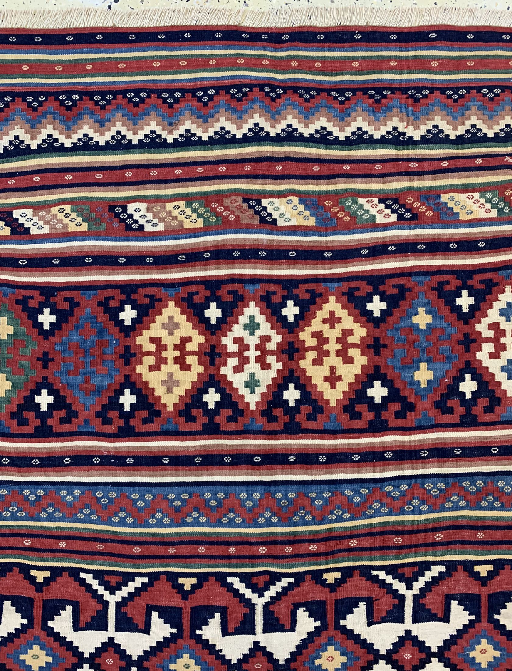 Detail c: Ghaschgai Kelim, Persien, um 1960, Wolle auf Baumwolle, ca. 198 x 152 cm, EHZ: 1