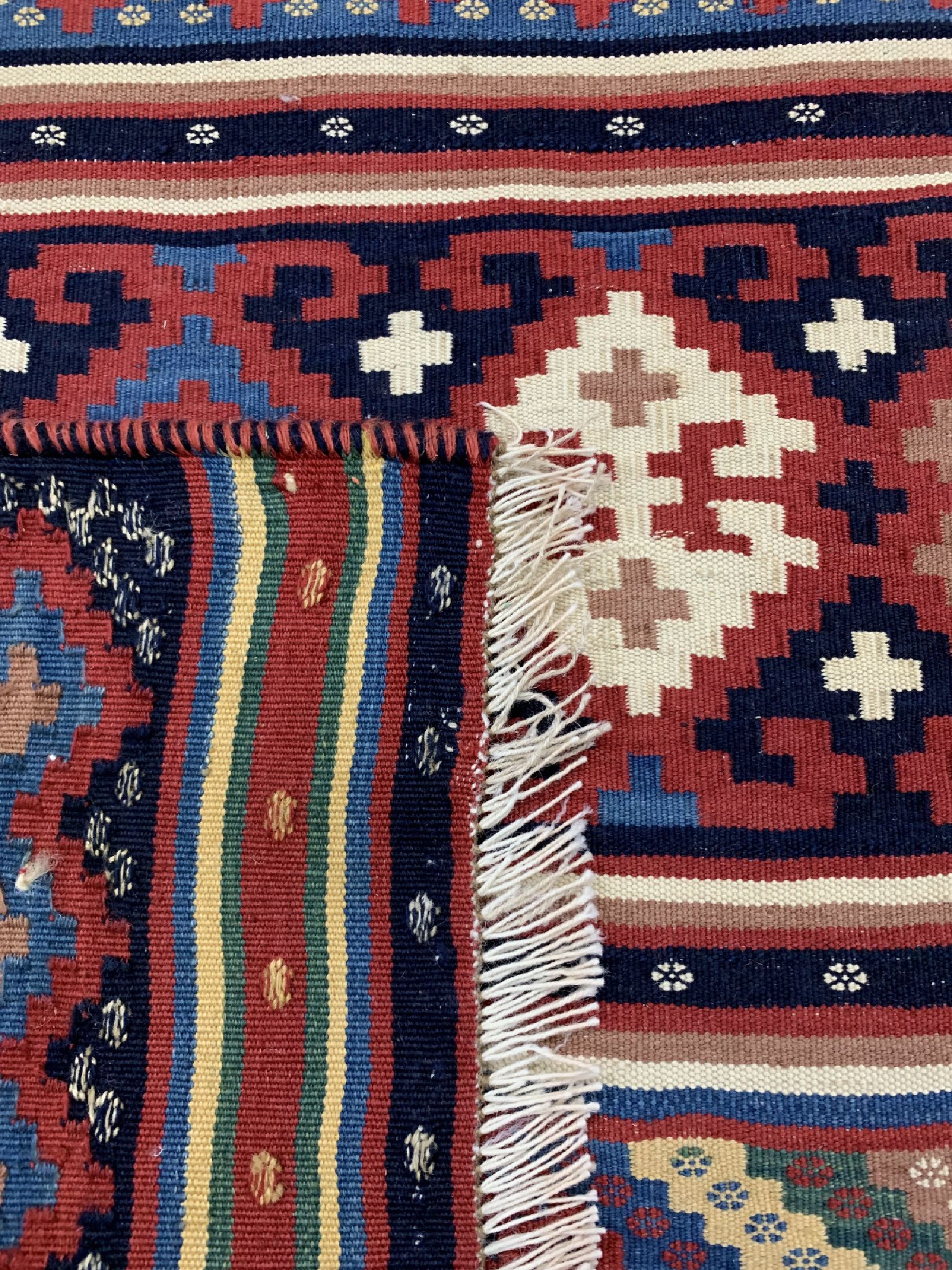 Detail e: Ghaschgai Kelim, Persien, um 1960, Wolle auf Baumwolle, ca. 198 x 152 cm, EHZ: 1