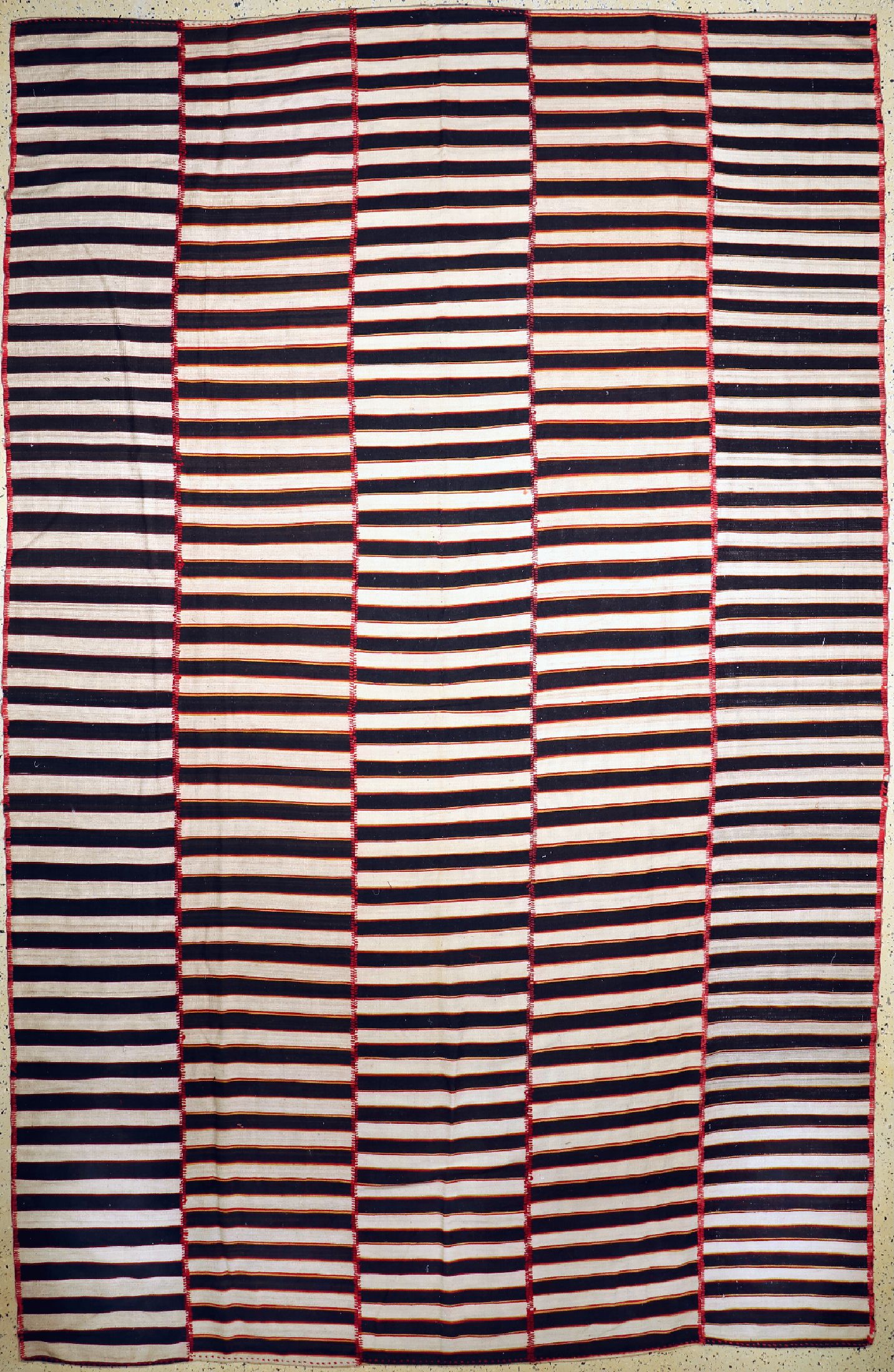 Masandaran Kelim, Persien, um 1950, Wolle auf Wolle, ca. 410 x 260 cm, EHZ: 1-2, (kleineRestaurierung)