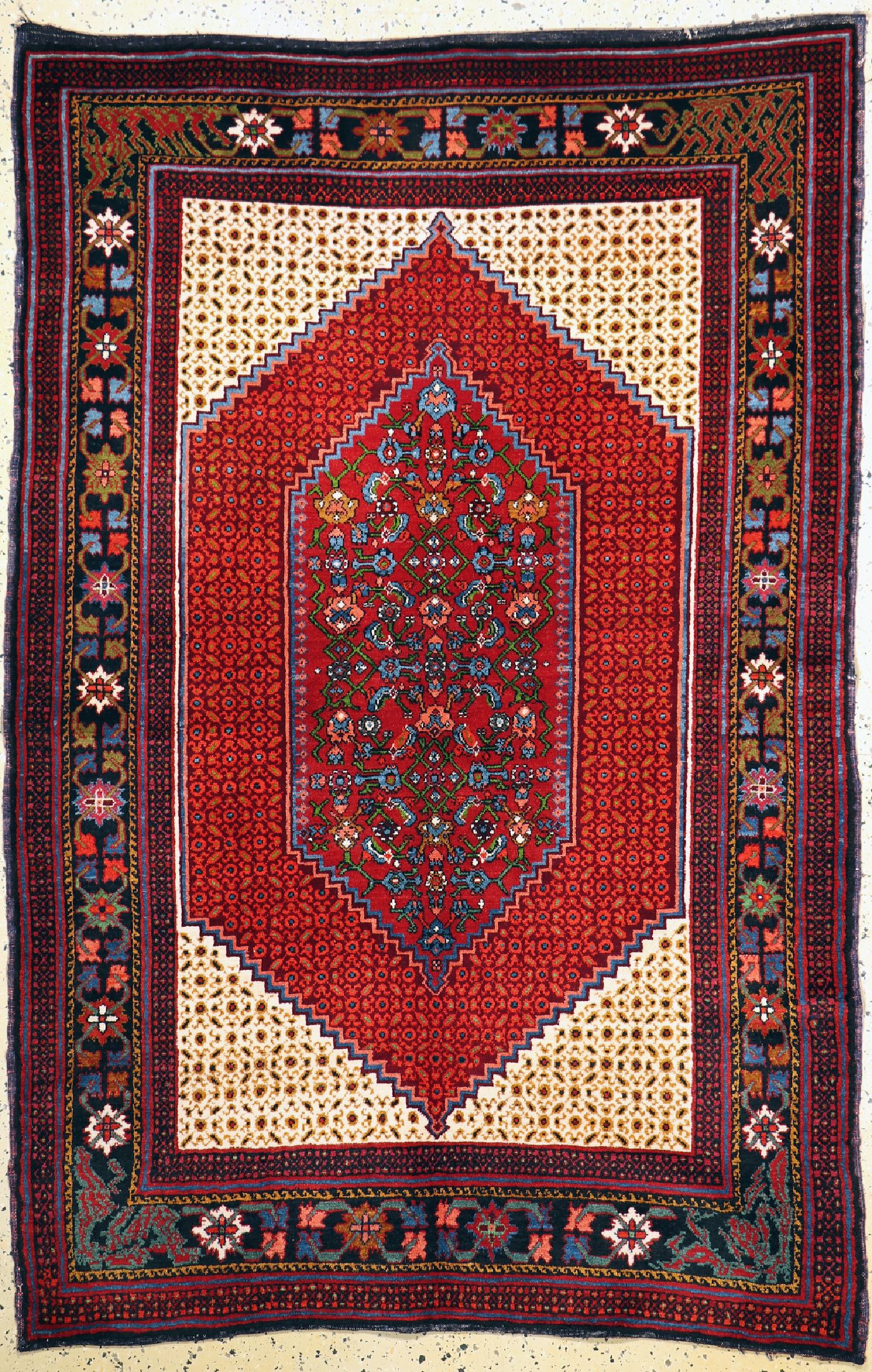 Karabagh alt, Kaukasus, um 1950, Wolle auf Wolle, ca. 210 x 135 cm, EHZ: 1-2