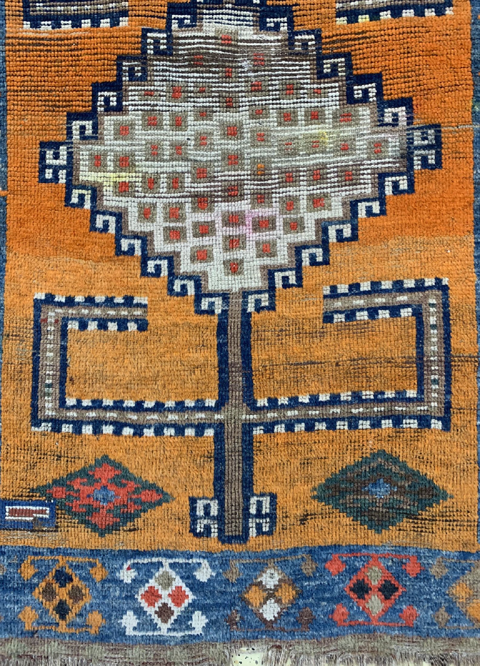 Detail b: Antiker Louri Gabbeh, Persien, 19.Jhd, Wolle auf Wolle, ca. 170 x 117 cm, EHZ: 4