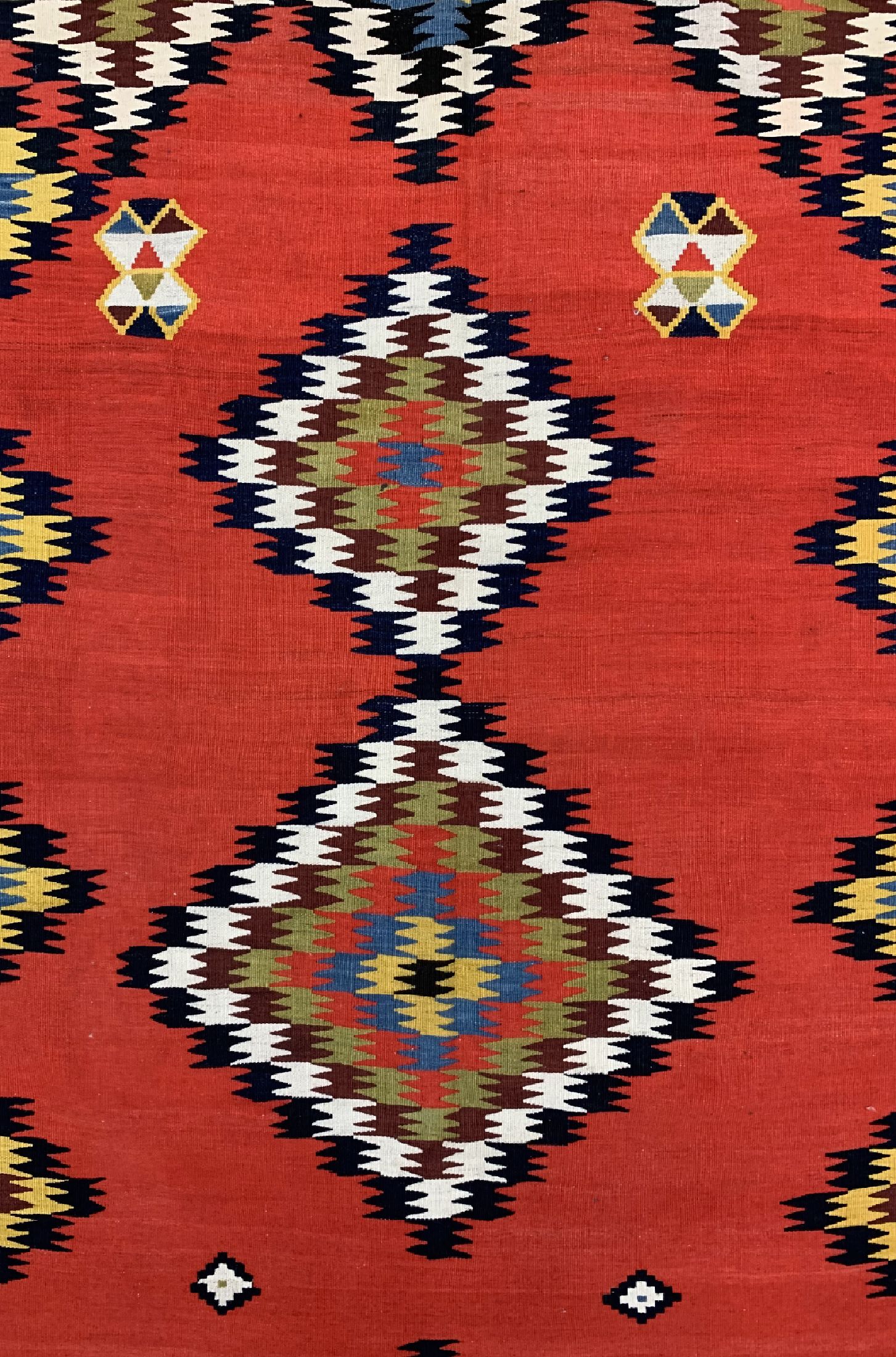 Detail c: Antiker Ghaschgai Kelim, Persien, um 1900, Wolle auf Wolle, ca. 277 x 135 cm, EHZ: 2