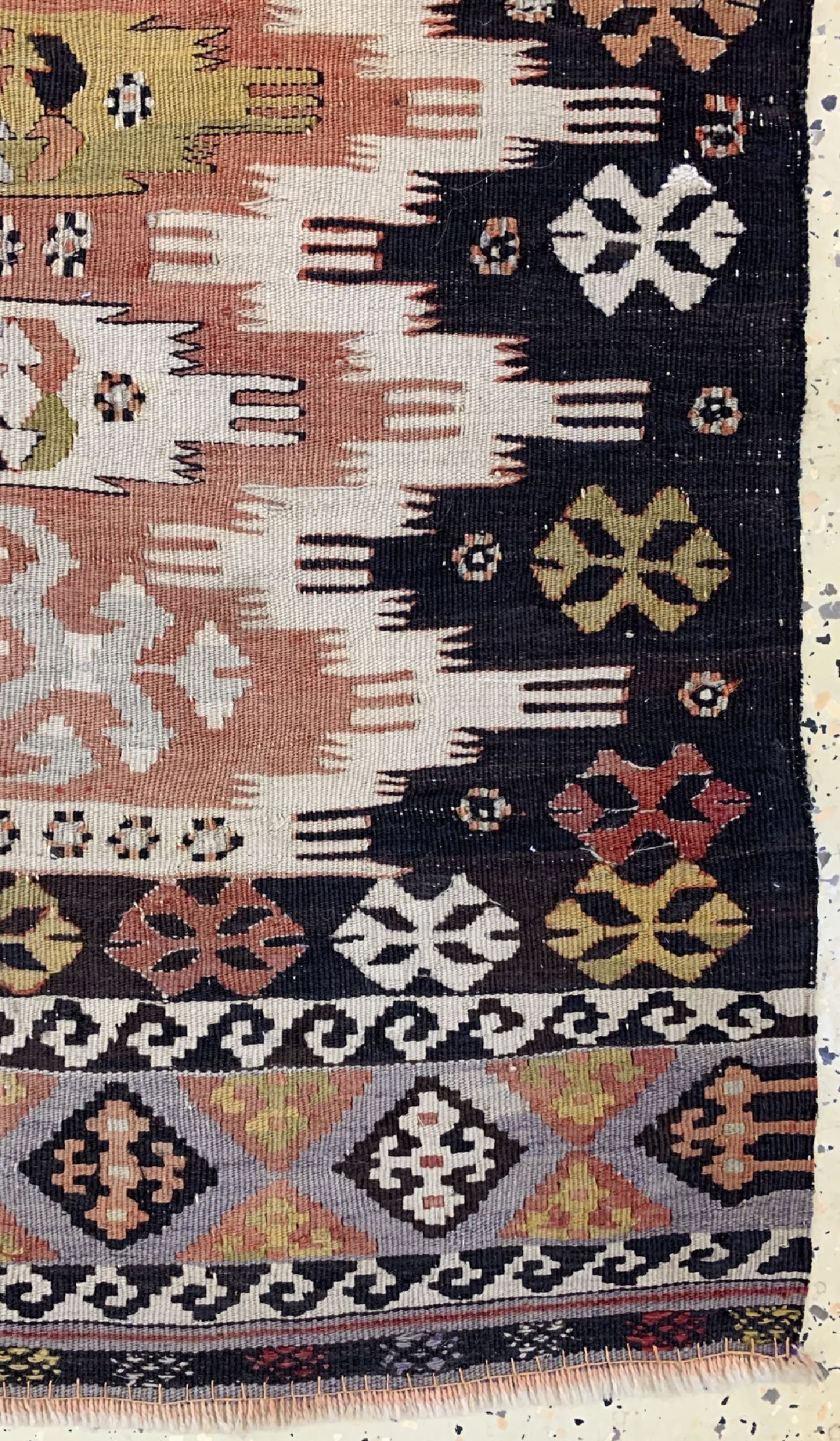 Detail a: Konya Kelim, Türkei, um 1930/1940, Wolle auf Wolle, ca. 130 x 83 cm, EHZ: 2