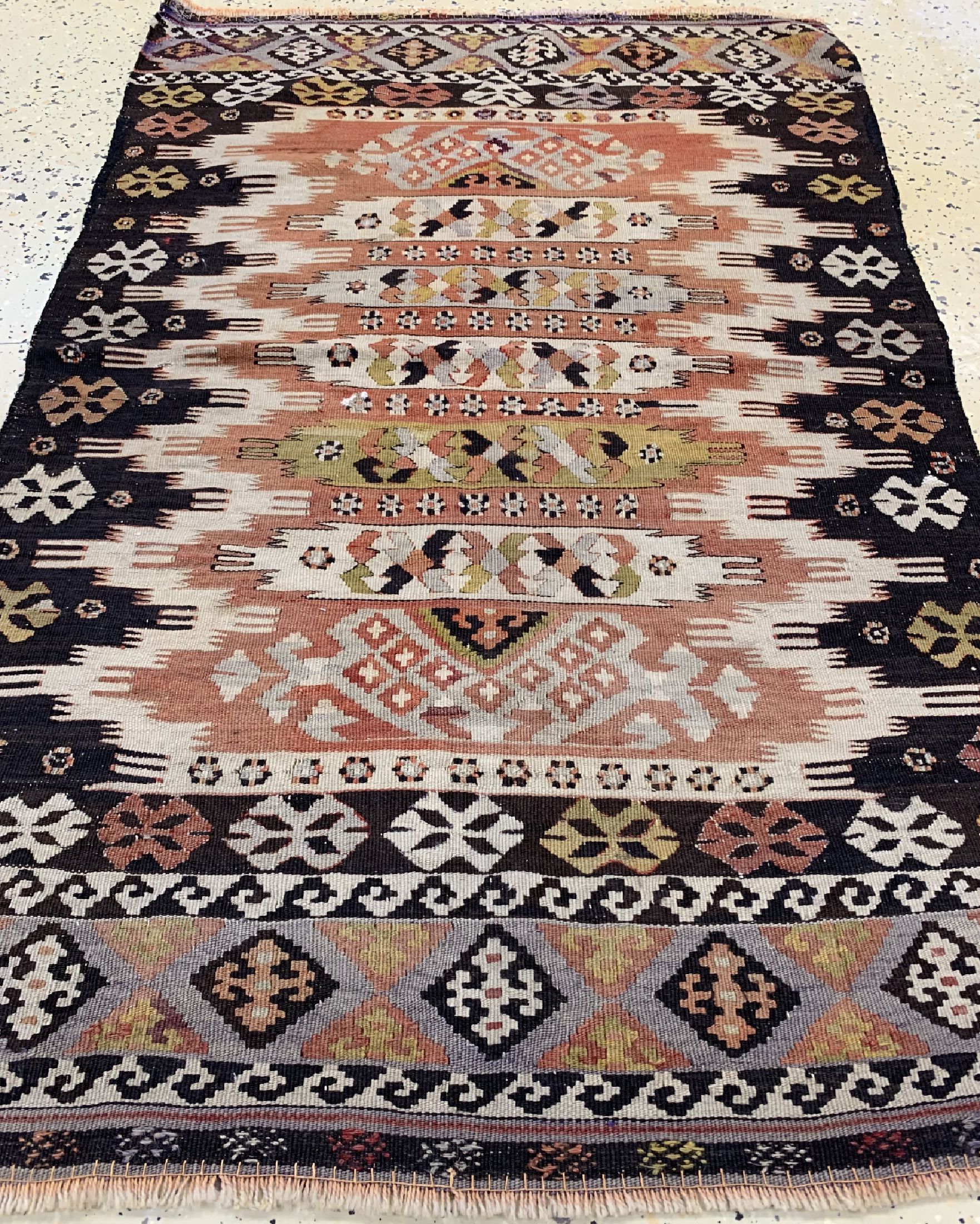 Detail c: Konya Kelim, Türkei, um 1930/1940, Wolle auf Wolle, ca. 130 x 83 cm, EHZ: 2