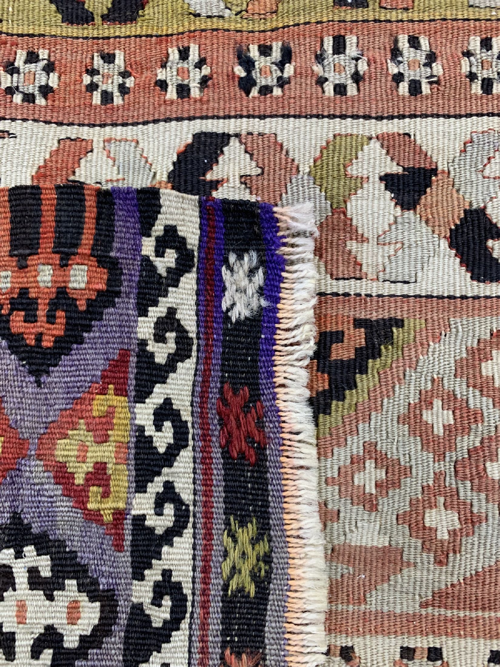 Detail d: Konya Kelim, Türkei, um 1930/1940, Wolle auf Wolle, ca. 130 x 83 cm, EHZ: 2