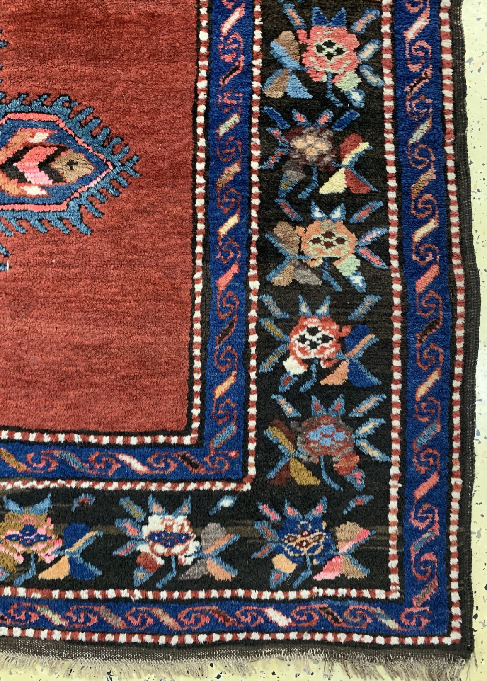 Detail a: Armenischer Kazak, Kaukasus, datiert 1927 , Wolle auf Wolle, ca. 255 x 150 cm, EHZ: 2