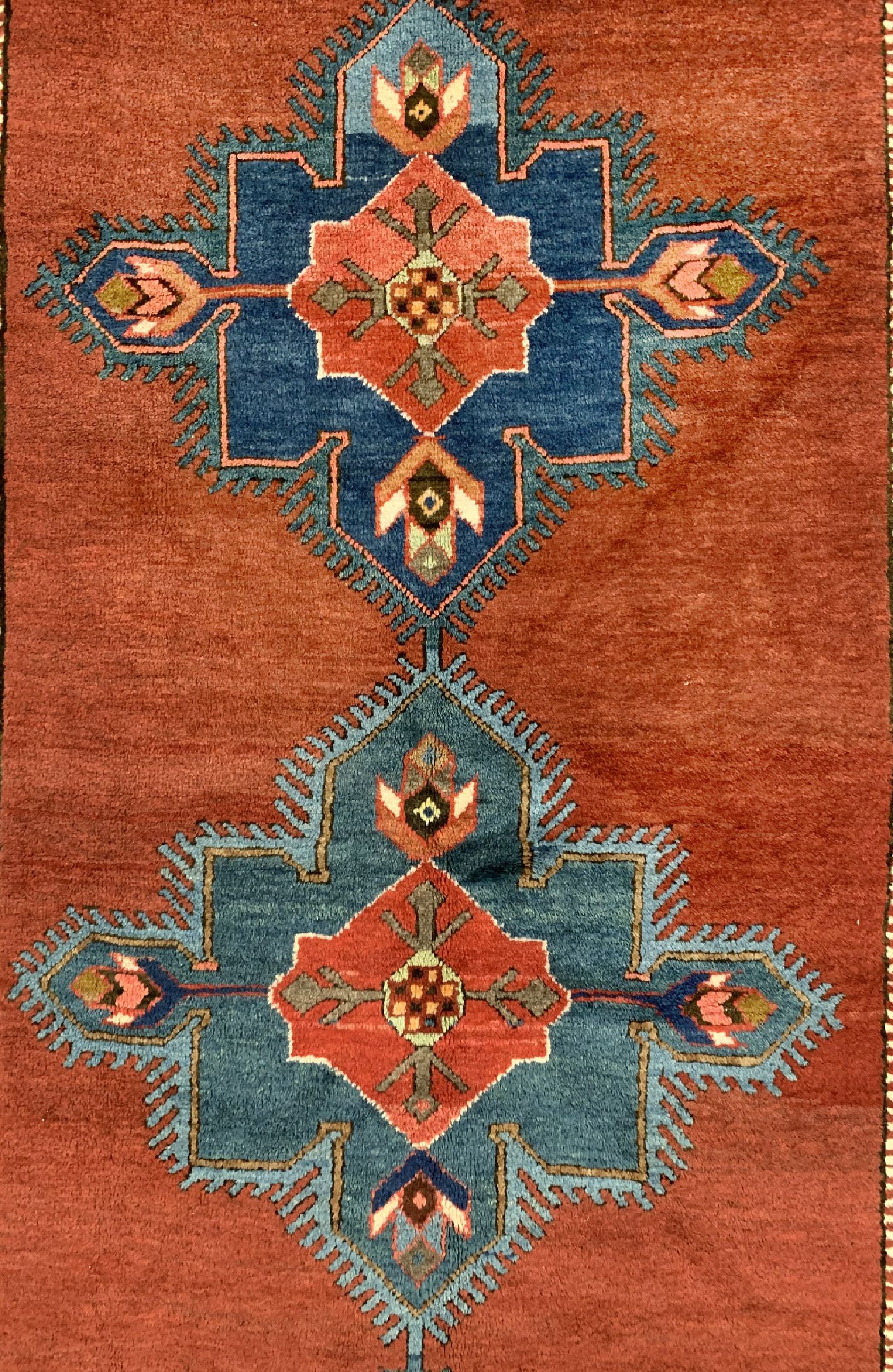Detail c: Armenischer Kazak, Kaukasus, datiert 1927 , Wolle auf Wolle, ca. 255 x 150 cm, EHZ: 2