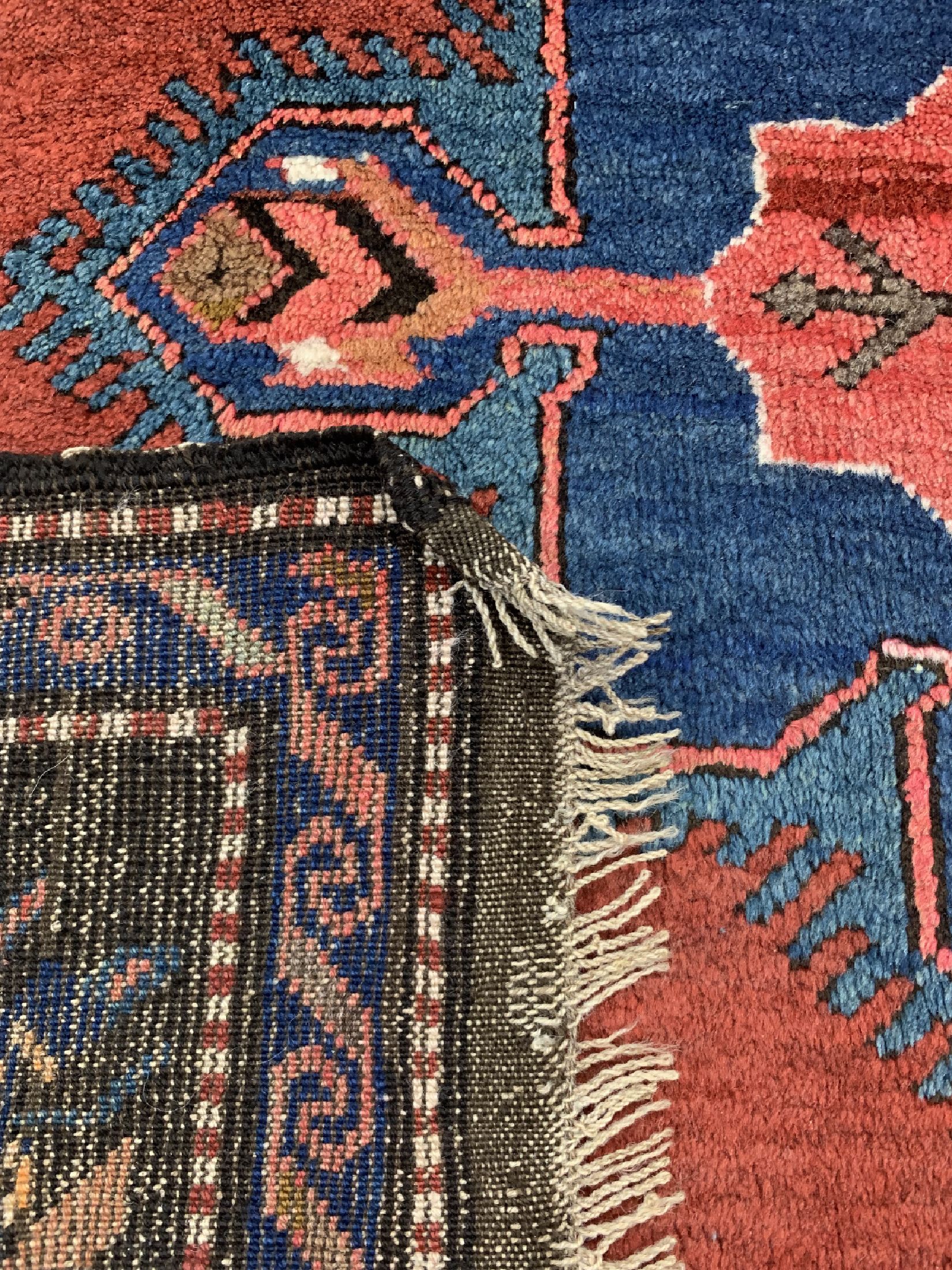 Detail f: Armenischer Kazak, Kaukasus, datiert 1927 , Wolle auf Wolle, ca. 255 x 150 cm, EHZ: 2