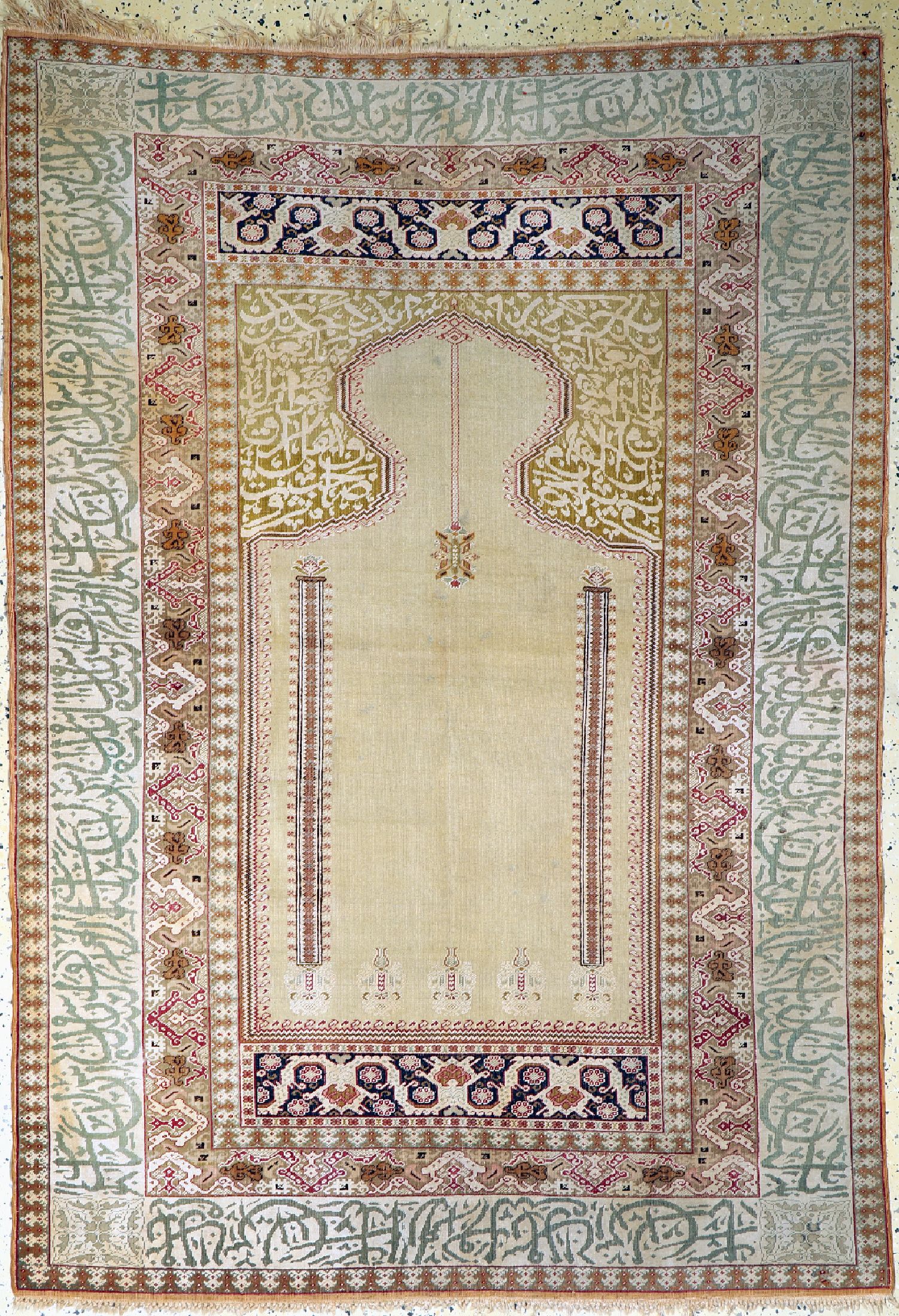 Antiker Kayseri Flosch, Türkei, um 1900, merzerisierte Baumwolle, ca. 195 x 137 cm, EHZ: 3