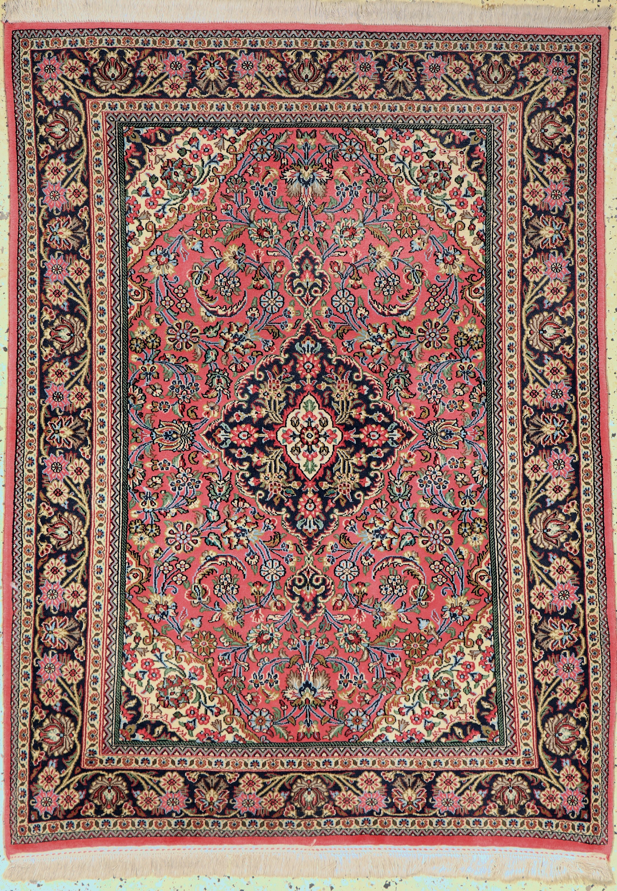Ghom Kork, Persien, ca. 40 Jahre, Korkwolleauf Baumwolle, ca. 150 x 110 cm, EHZ: 2