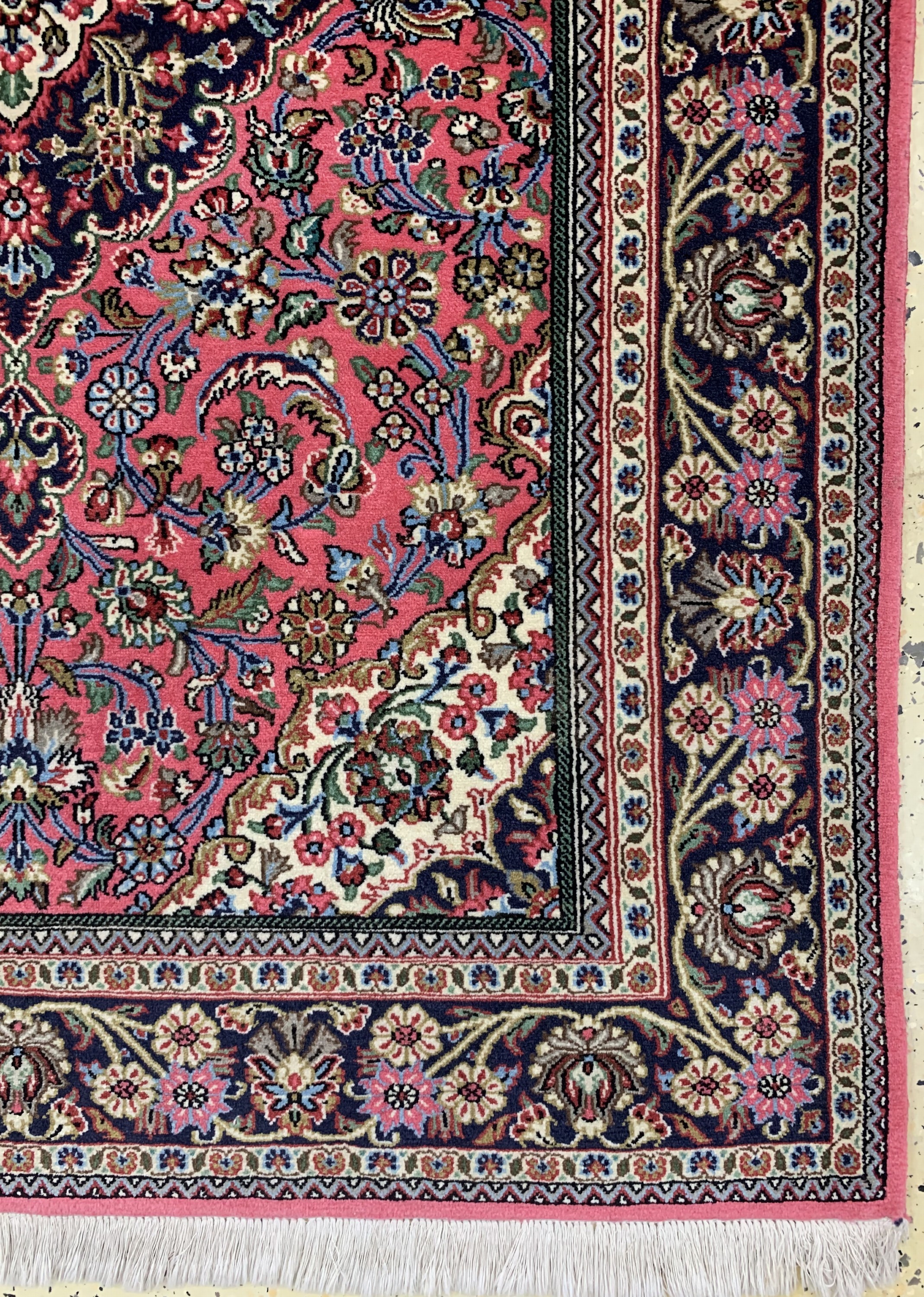 Detail a: Ghom Kork, Persien, ca. 40 Jahre, Korkwolleauf Baumwolle, ca. 150 x 110 cm, EHZ: 2
