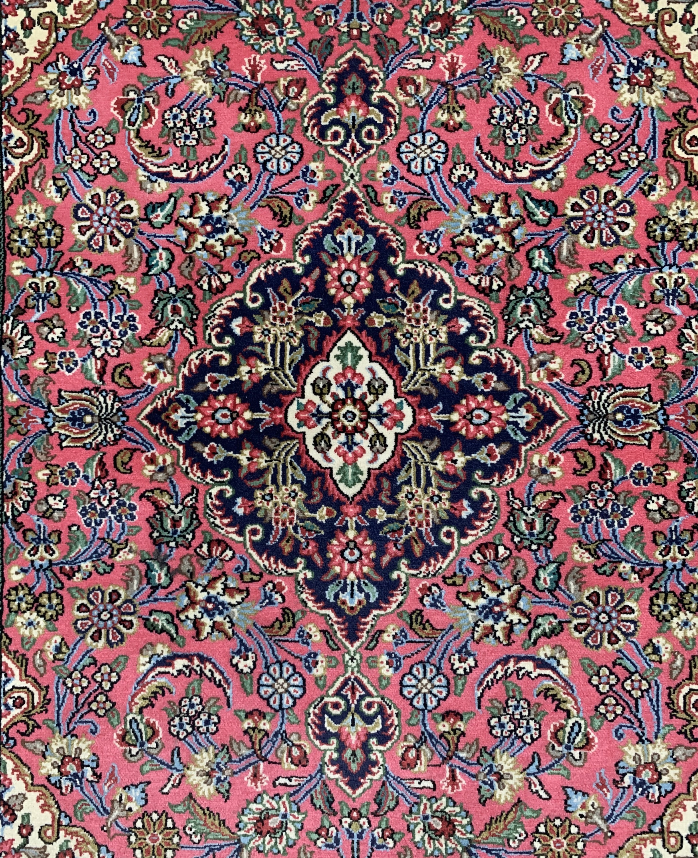 Detail b: Ghom Kork, Persien, ca. 40 Jahre, Korkwolleauf Baumwolle, ca. 150 x 110 cm, EHZ: 2