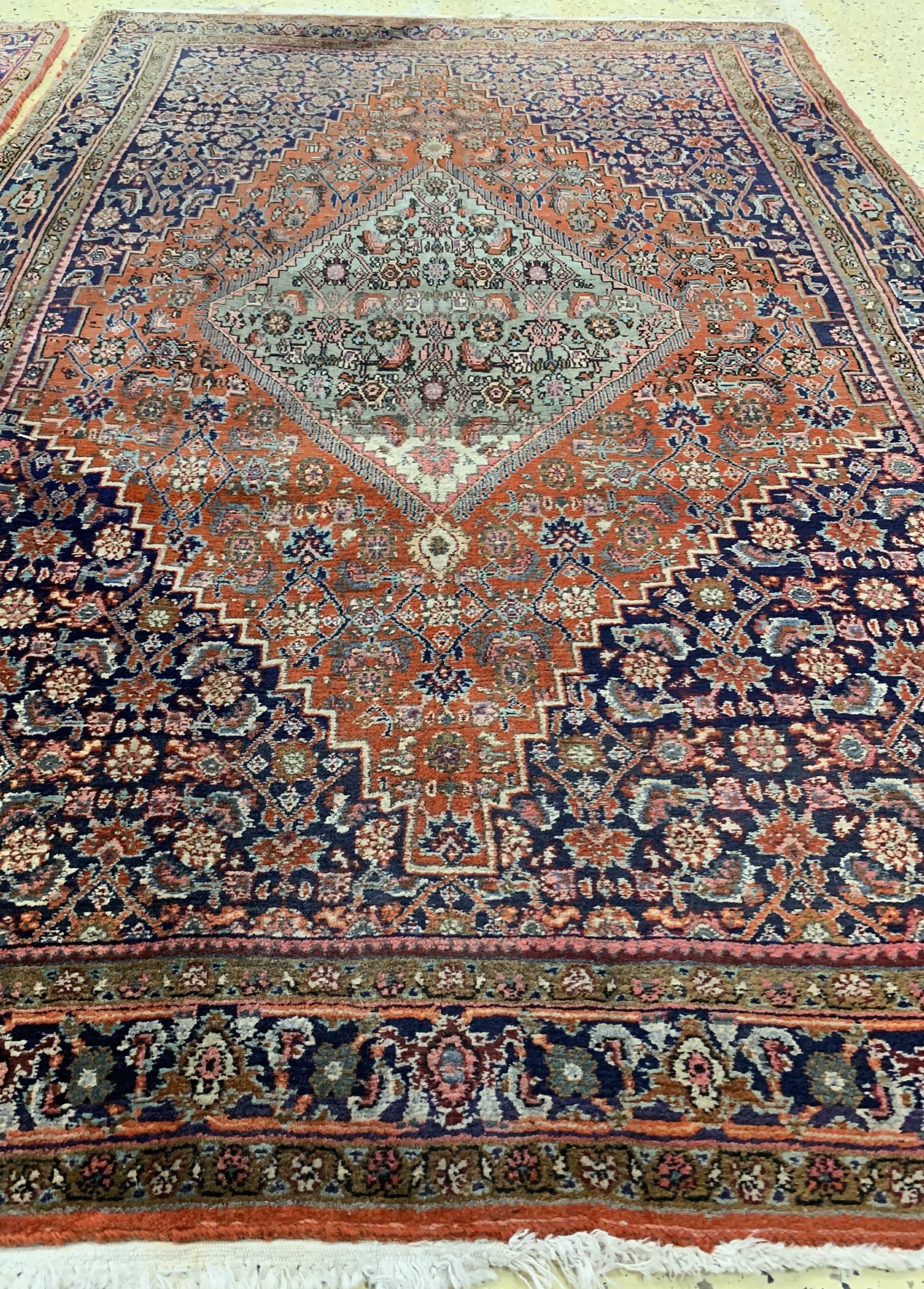 Detail b: 1 paar alte Bidjar, Persien, um 1950, Wolleauf Baumwolle, ca. 190 x 125 cm, EHZ: 2-3