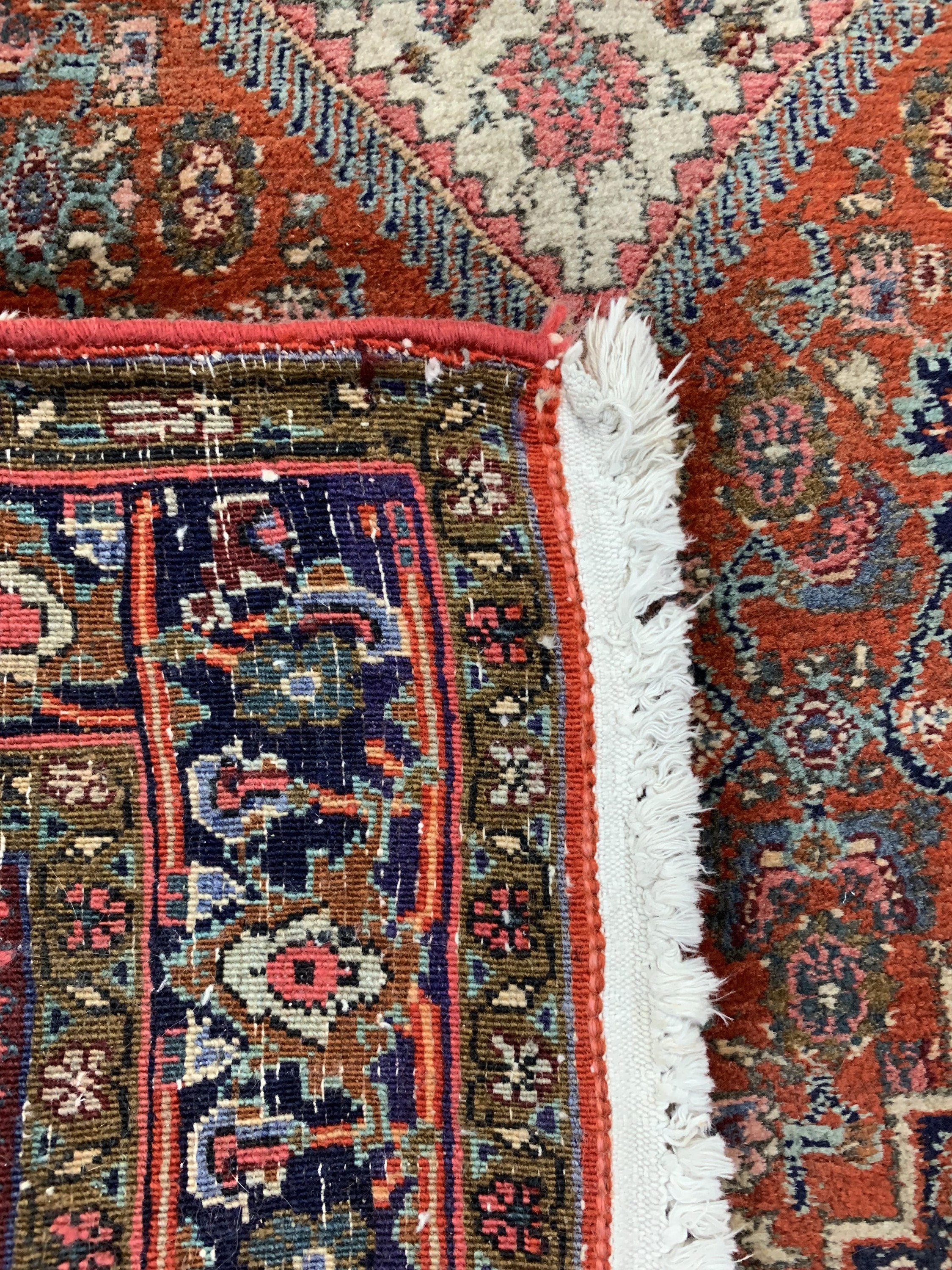Detail c: 1 paar alte Bidjar, Persien, um 1950, Wolleauf Baumwolle, ca. 190 x 125 cm, EHZ: 2-3