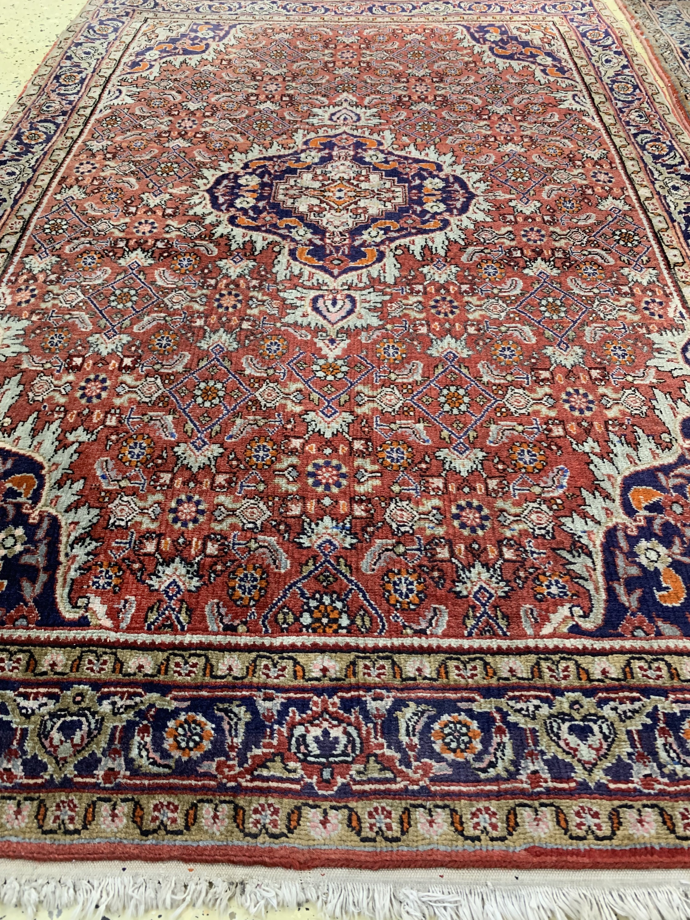 Detail e: 1 paar alte Bidjar, Persien, um 1950, Wolleauf Baumwolle, ca. 190 x 125 cm, EHZ: 2-3