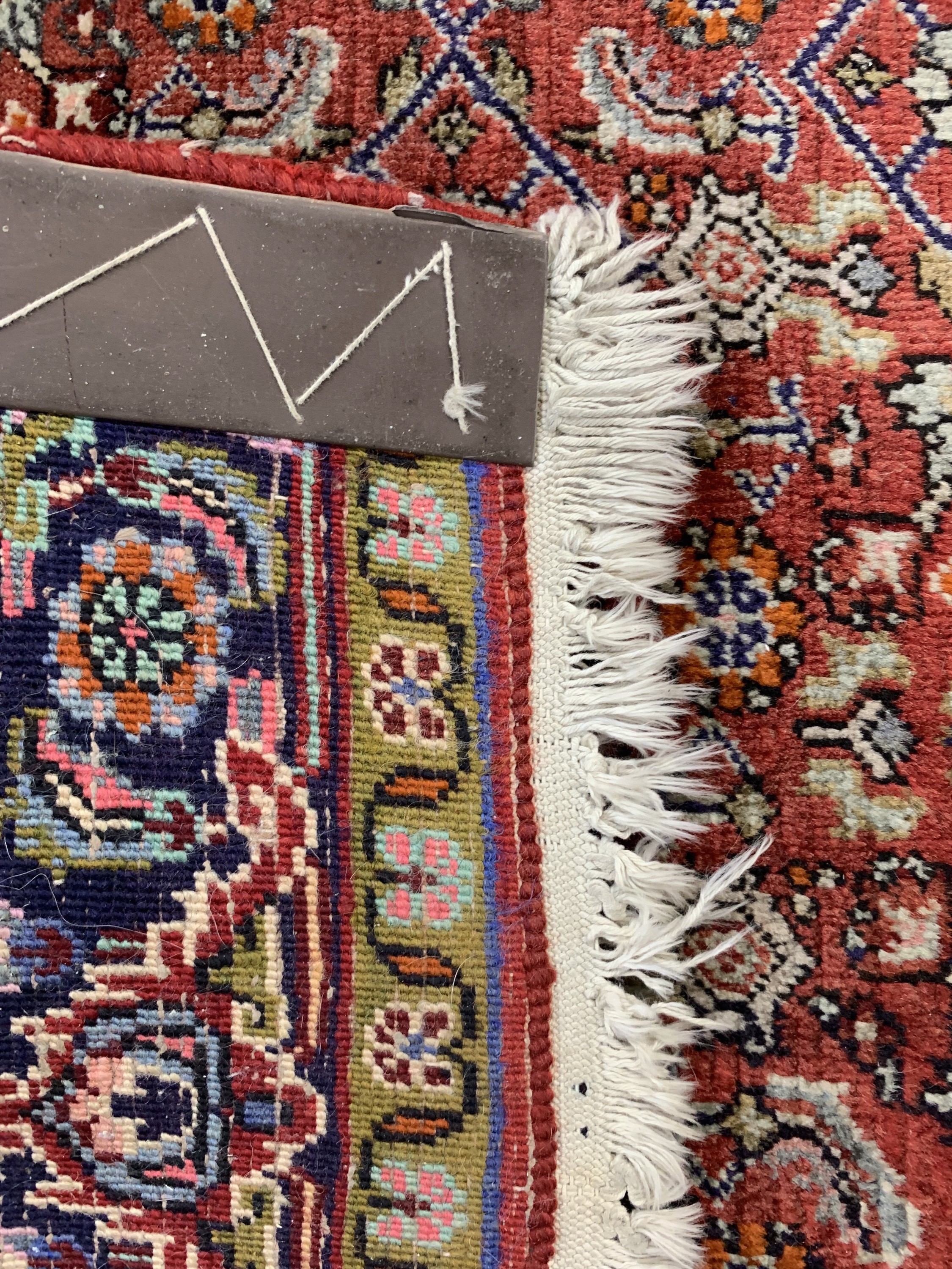 Detail f: 1 paar alte Bidjar, Persien, um 1950, Wolleauf Baumwolle, ca. 190 x 125 cm, EHZ: 2-3
