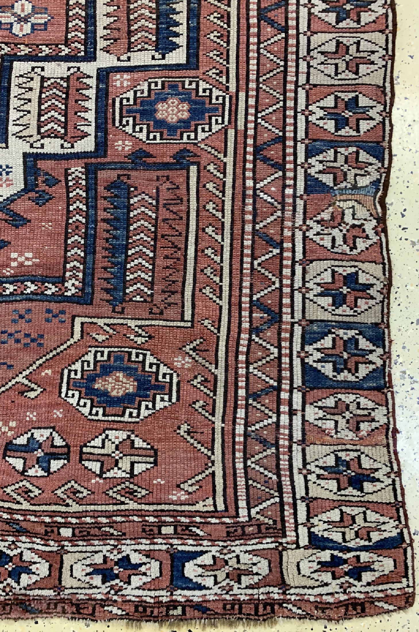 Detail a: Bergama antik, Türkei, 19.Jhd, Wolle auf Wolle, ca. 205 x 180 cm, EHZ: 3