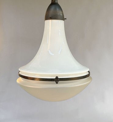 Image Ceiling lamp, Siemens Luzette, designed by Peter Behrens in 1908 for Siemens and ...