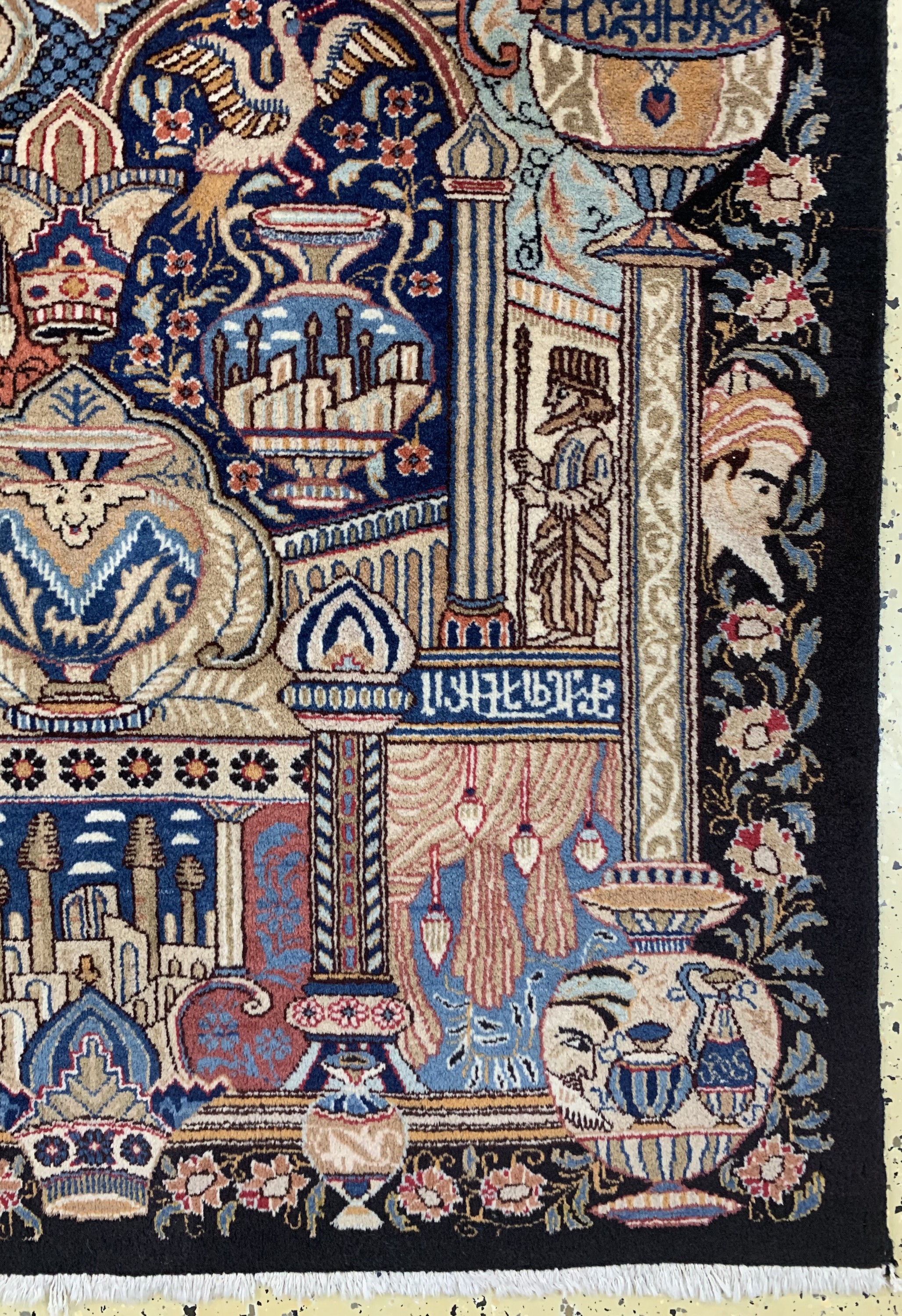 Detail a: Kashmar, Persien, ca. 50 Jahre, Wolle auf Baumwolle, ca. 285 x 200 cm, EHZ: 2