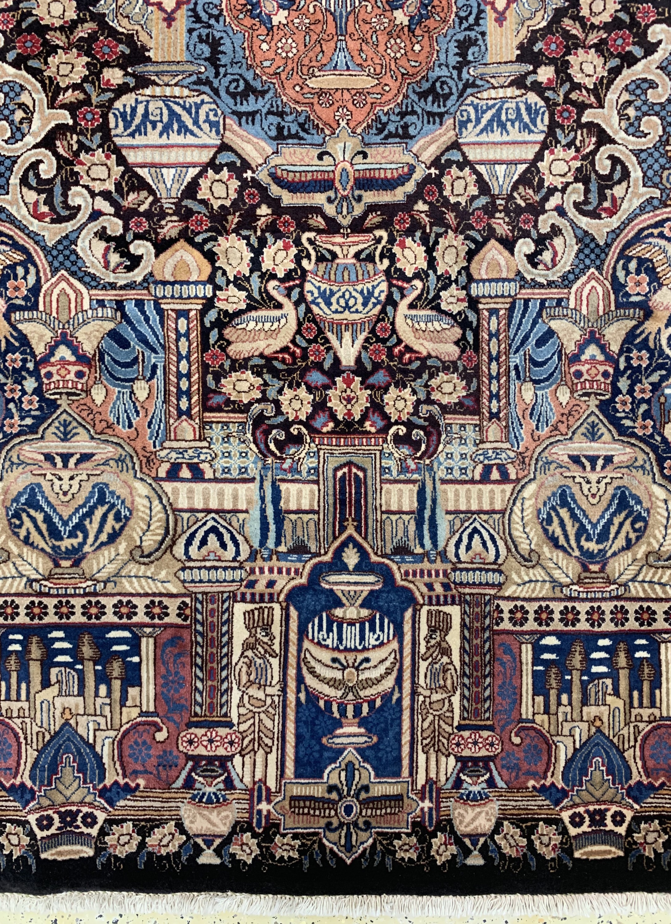 Detail c: Kashmar, Persien, ca. 50 Jahre, Wolle auf Baumwolle, ca. 285 x 200 cm, EHZ: 2