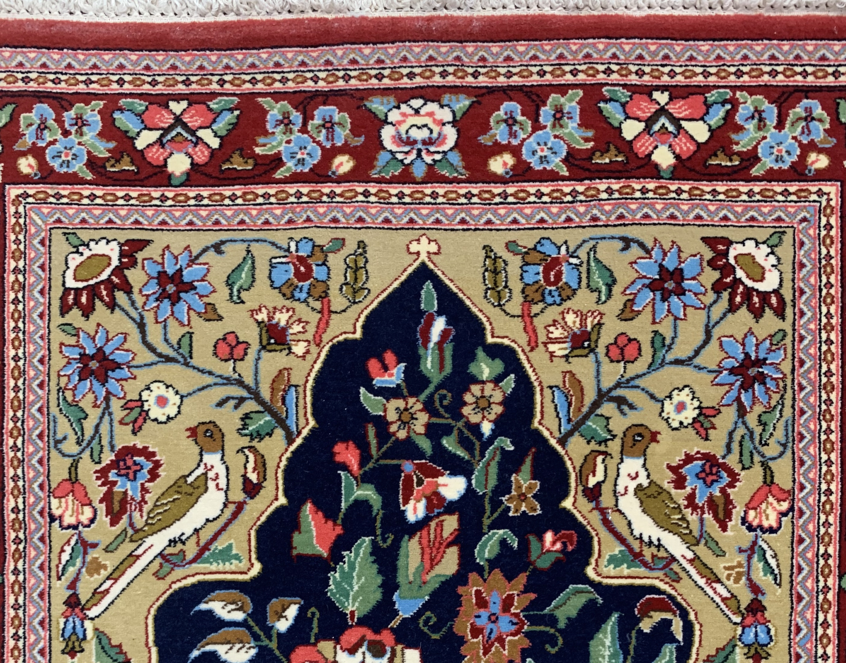Detail b: Ghom fein, Persien, ca. 50 Jahre, Korkwolle, ca. 125 x 81 cm, EHZ: 2