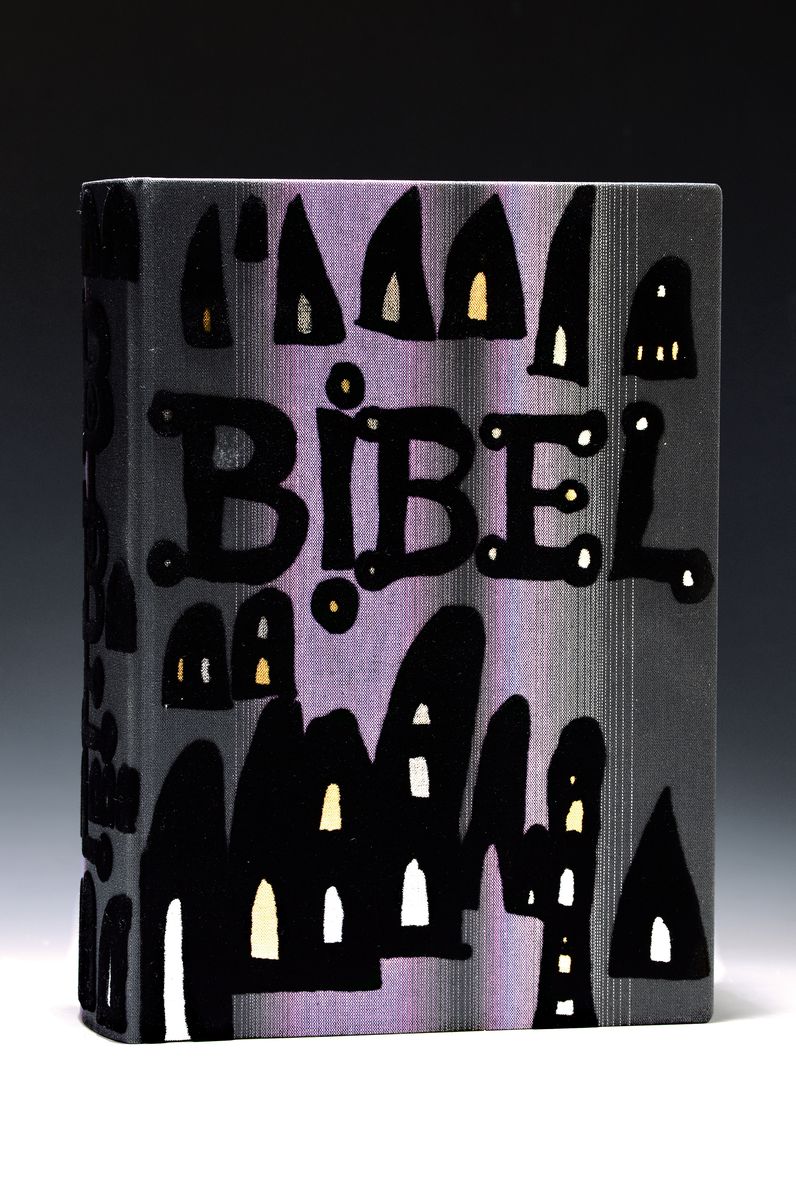 Die Bibel, illustriert von Friedensreich Hundertwasser (1928-2000), Augsburg 1995, Pattloch Verlag, Hamp/Stenzel/Künzinger, Die Heilige Schrift des ...