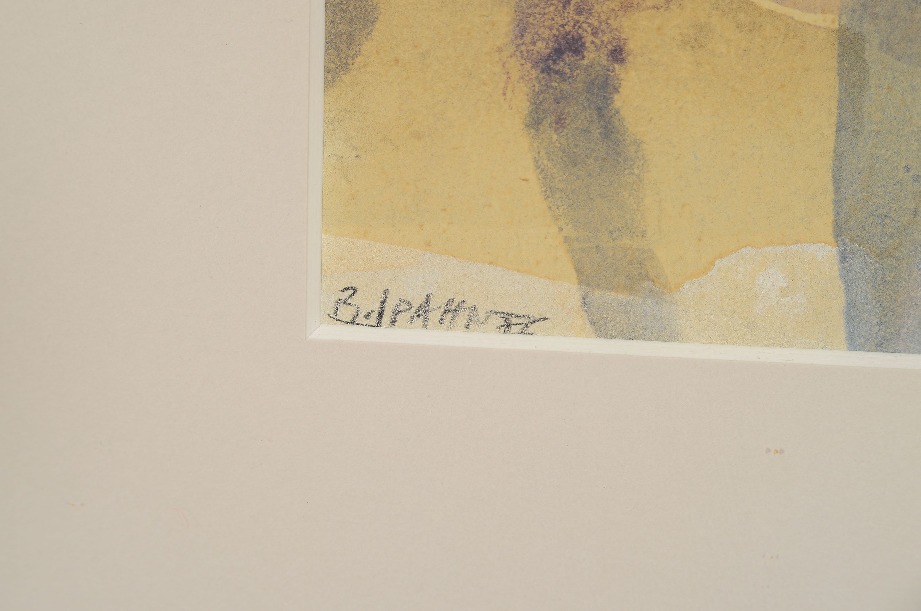 Detail a: Bernhard Spahn, 1937-2015, Märzbäume, Aquarell auf Papier, links unten signiert, ca. 20x35cm, u.Gl., R. ca. 42x53cm