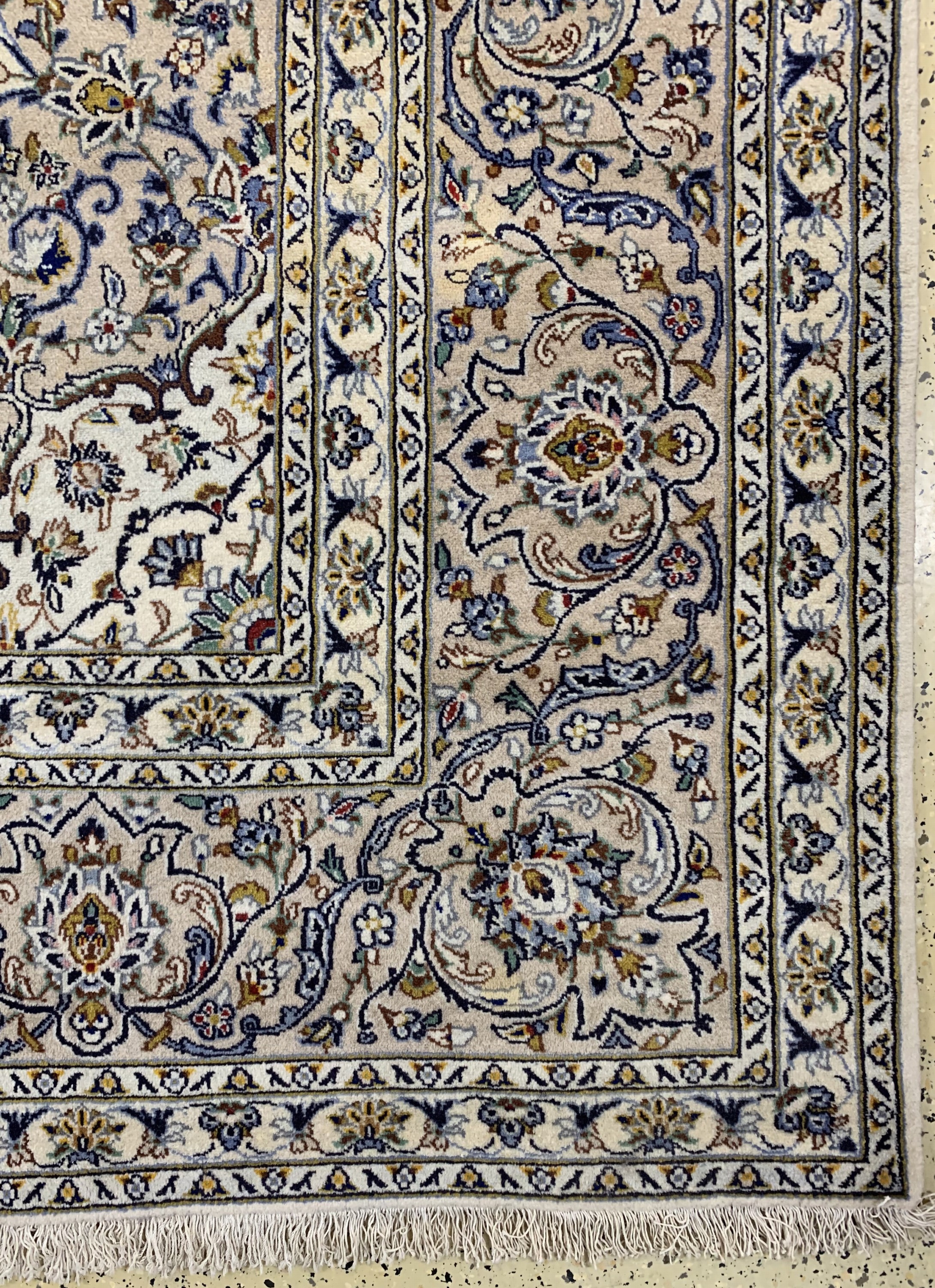 Detail a: Keschan, Persien, Ende 20.Jhd, Wolle auf Baumwolle, ca. 403 x 298 cm, Reinigungsbedürftig, EHZ: 2