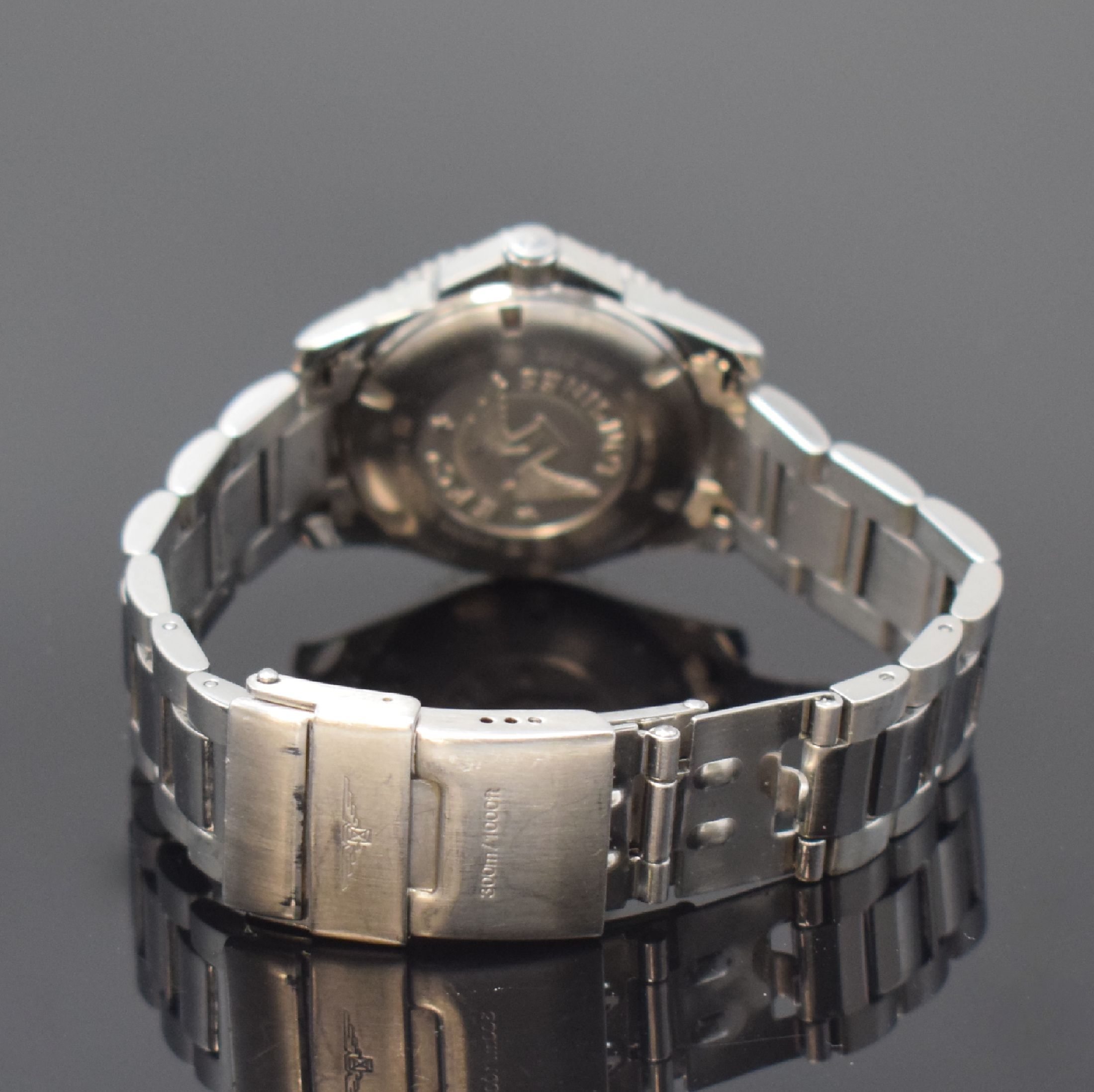 Detail b: LONGINES Damenarmbanduhr Hydro Conquest Referenz L3.247.4, Schweiz um 2005, quarz, Edelstahlgeh. inkl. Gliederband m. Faltschl., Boden und Krone ...