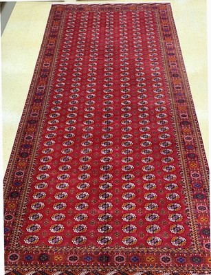 Image 26750543 - Bukhara#"Palace Carpet#", Turkmenistan, commissioned work, approx. 10 years, wool on wool, approx. 711 x 364 cm, condition: 1-2. Antique, old and decorative collector Orientalrugs, Carpets, Textiles and Flatweaves