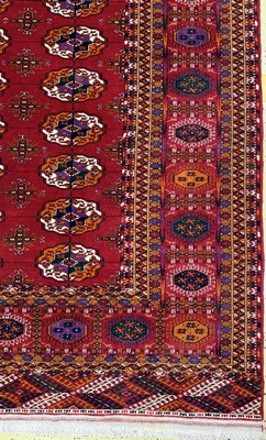 26750543a - Bukhara#"Palace Carpet#", Turkmenistan, commissioned work, approx. 10 years, wool on wool, approx. 711 x 364 cm, condition: 1-2. Antique, old and decorative collector Orientalrugs, Carpets, Textiles and Flatweaves