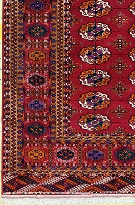 26750543b - Bukhara#"Palace Carpet#", Turkmenistan, commissioned work, approx. 10 years, wool on wool, approx. 711 x 364 cm, condition: 1-2. Antique, old and decorative collector Orientalrugs, Carpets, Textiles and Flatweaves