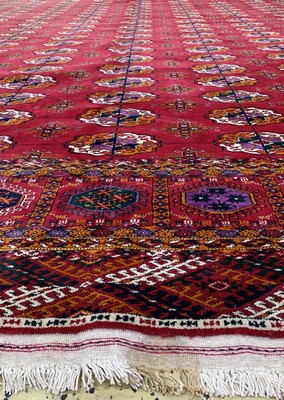 26750543f - Bukhara#"Palace Carpet#", Turkmenistan, commissioned work, approx. 10 years, wool on wool, approx. 711 x 364 cm, condition: 1-2. Antique, old and decorative collector Orientalrugs, Carpets, Textiles and Flatweaves