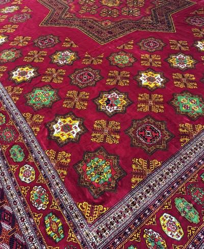 26750545i - Buchara´Palastteppich´, Turkmenistan, Auftragsarbeit, ca. 10 Jahre, Wolle auf Wolle,ca. ...