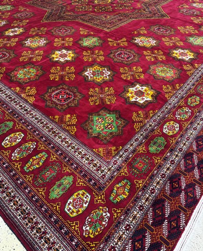 26750545l - Buchara´Palastteppich´, Turkmenistan, Auftragsarbeit, ca. 10 Jahre, Wolle auf Wolle,ca. ...