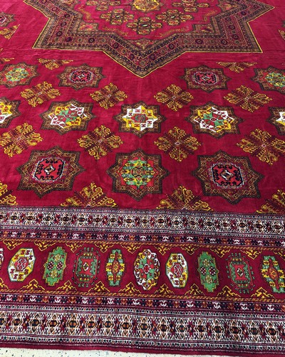26750545n - Buchara´Palastteppich´, Turkmenistan, Auftragsarbeit, ca. 10 Jahre, Wolle auf Wolle,ca. ...