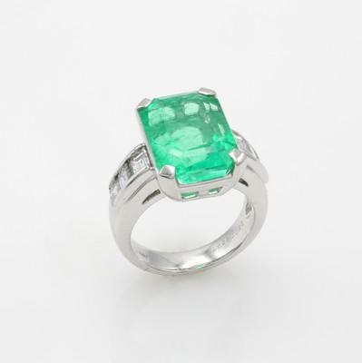 Image Ring mit Smaragd und Diamanten