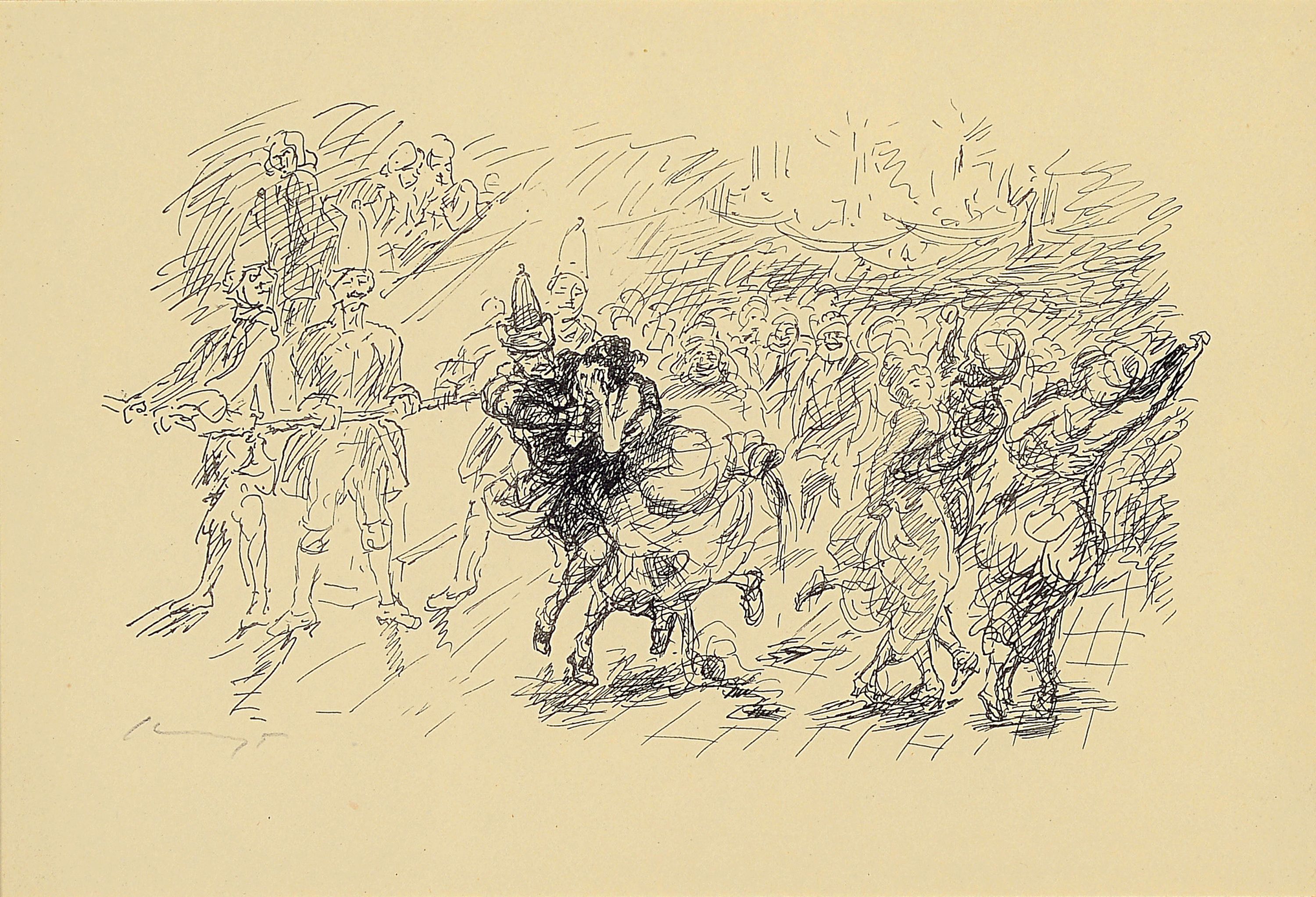Max Slevogt, 1868 Landshut-1932 Leinsweiler,4 handsignierte Grafiken, 2 Lithographien, 2 Radierungen, von ca. 8x13cm bis ca. 12x18cm, alle PP, u.Gl., ...