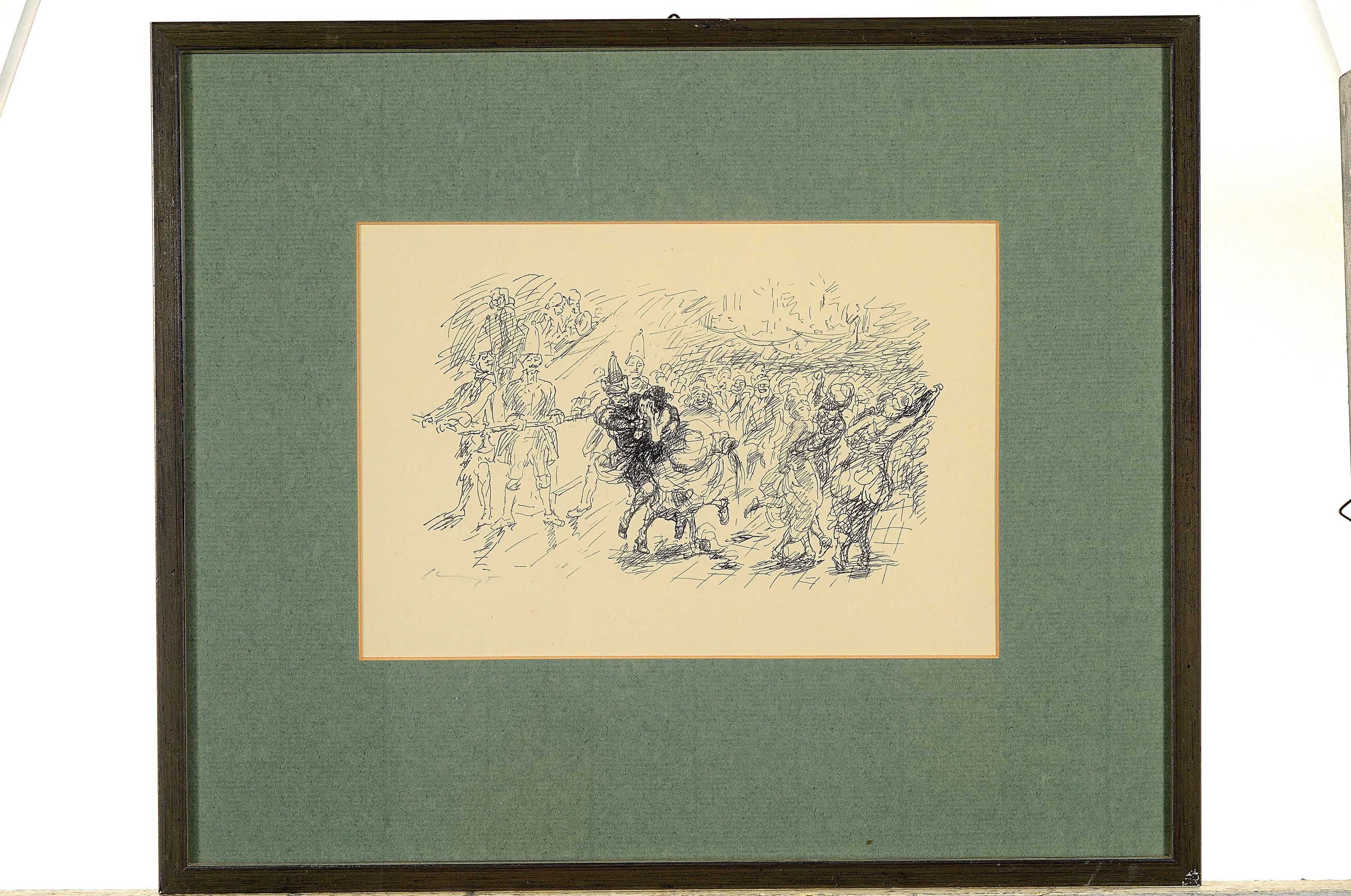 Detail k: Max Slevogt, 1868 Landshut-1932 Leinsweiler,4 handsignierte Grafiken, 2 Lithographien, 2 Radierungen, von ca. 8x13cm bis ca. 12x18cm, alle PP, u.Gl., ...