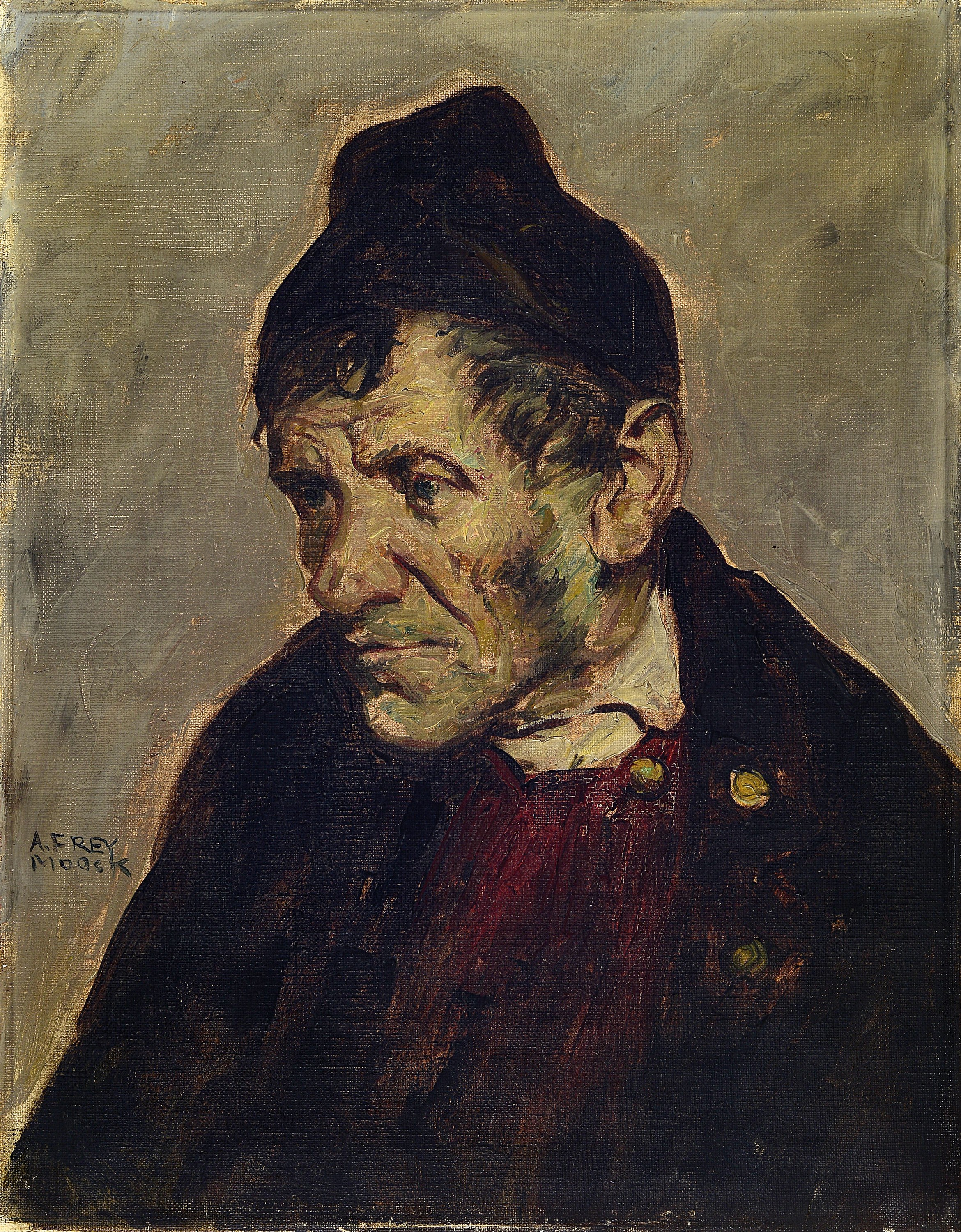 Adolf Frey-Moock, 1881 Jona/St. Gallen-1954 Steinebrunn/Kanton Thurgau, Studium an der Akademie München bei Karl Raupp, Wilhelm von Diez und Peter ...