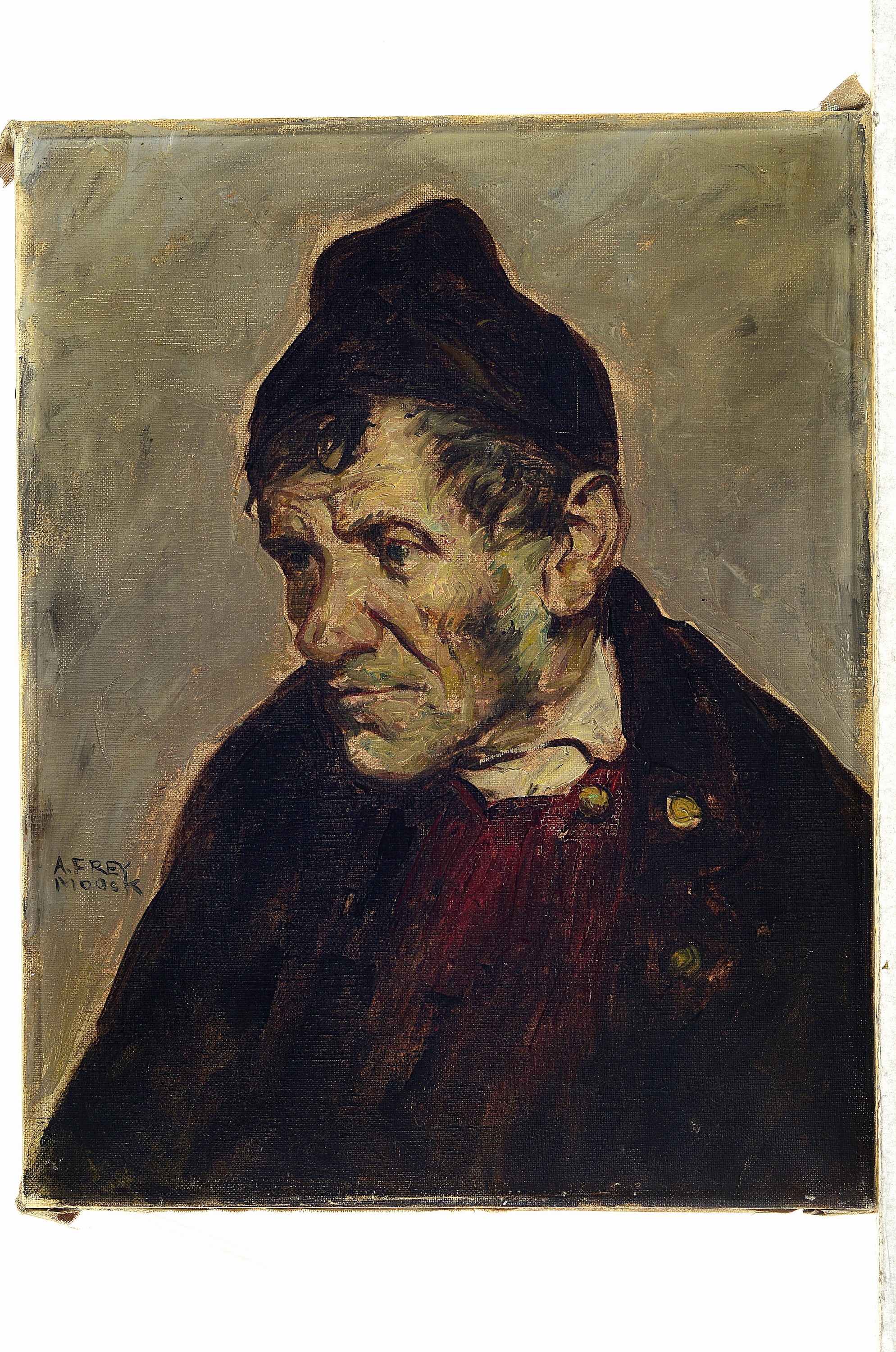 Detail k: Adolf Frey-Moock, 1881 Jona/St. Gallen-1954 Steinebrunn/Kanton Thurgau, Studium an der Akademie München bei Karl Raupp, Wilhelm von Diez und Peter ...