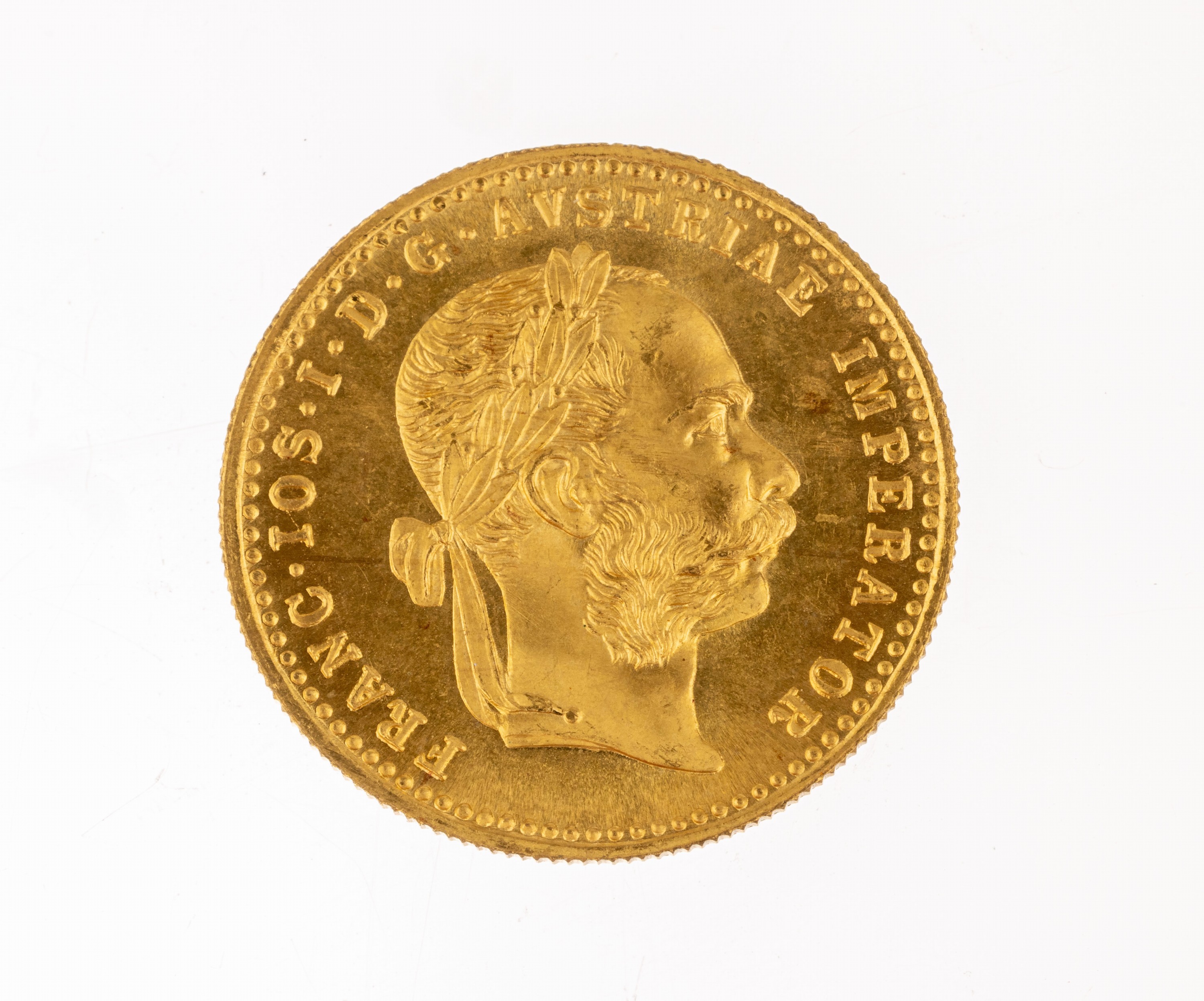 Goldmünze 1 Dukat, Österreich-Ungarn, 1915,offizielle Nachprägung, Franz Joseph I.