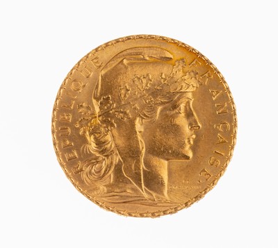 Image 26754076 - Gold coin 20 Francs 1907