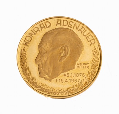 Image 26754082 - Goldmedal "Konrad Adenauer"