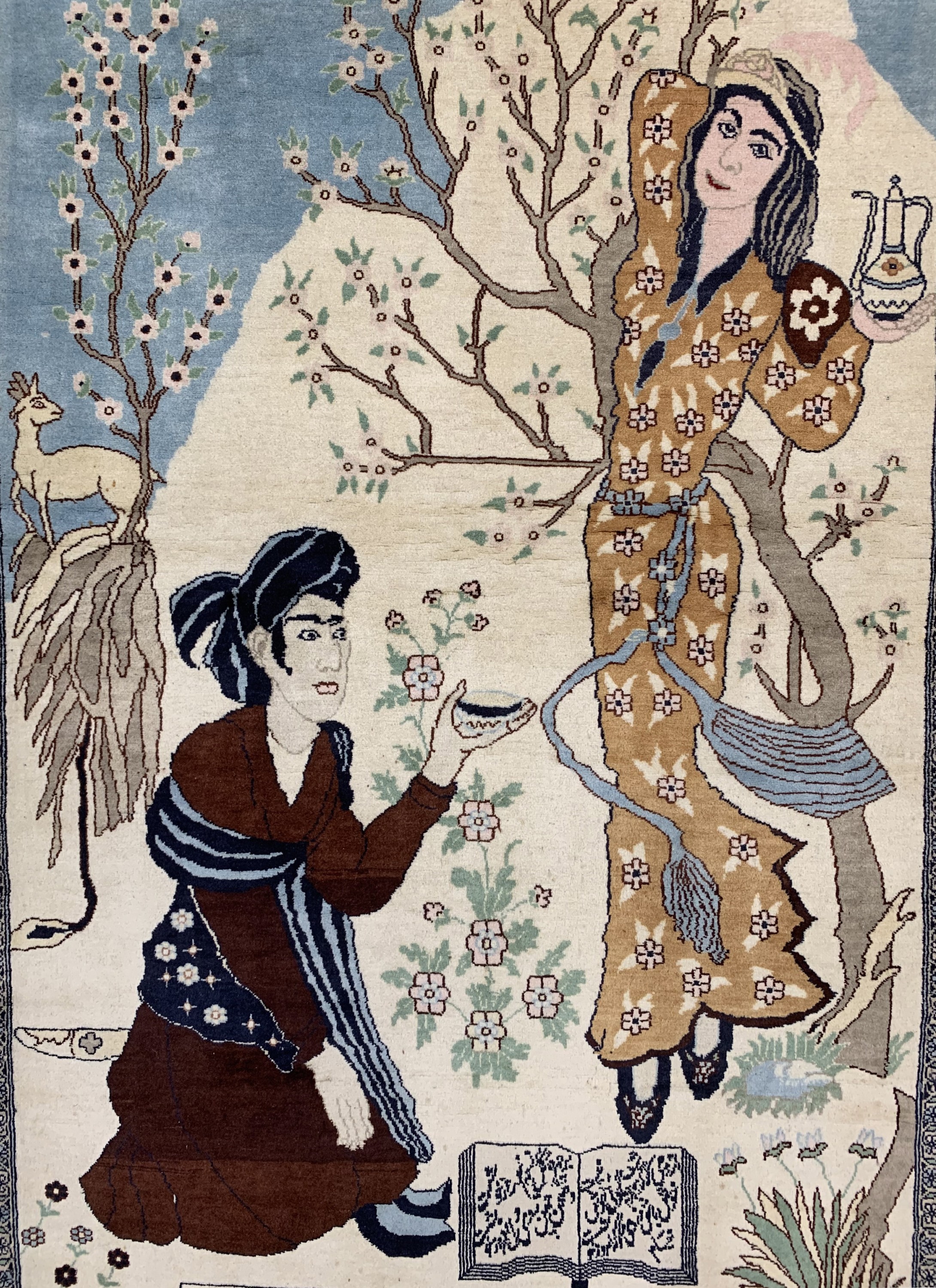 Detail a: Konvolut Bachtiar & Lahor, Mitte 20.Jhd, Wolle auf Baumwolle, ca. 160 x 90 cm, EHZ: 2