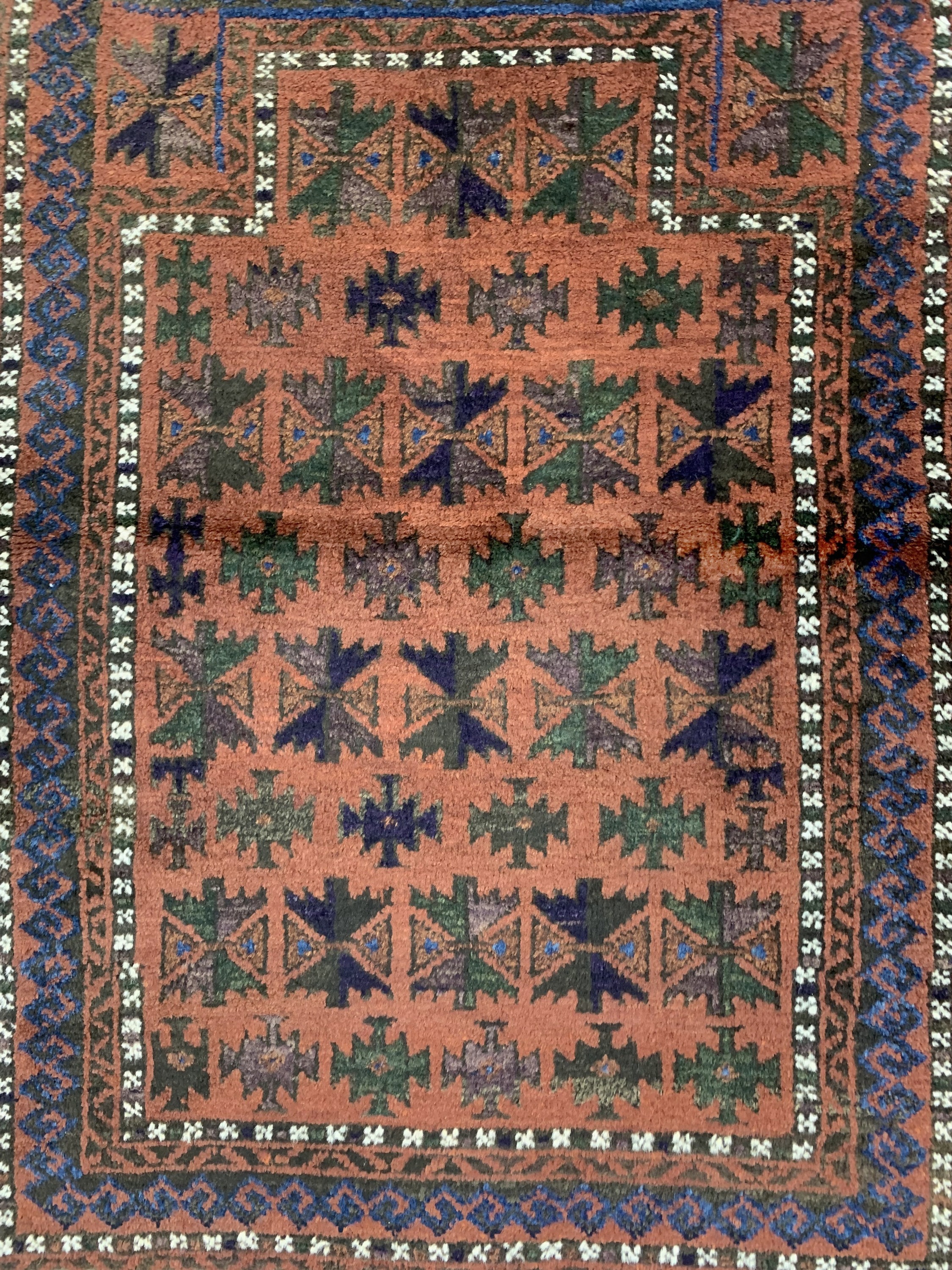 Detail a: 2 lot Belutsch, Persien, ca. 50 Jahre, Wolle auf Wolle, ca. 140 x 90 cm, EHZ: 2