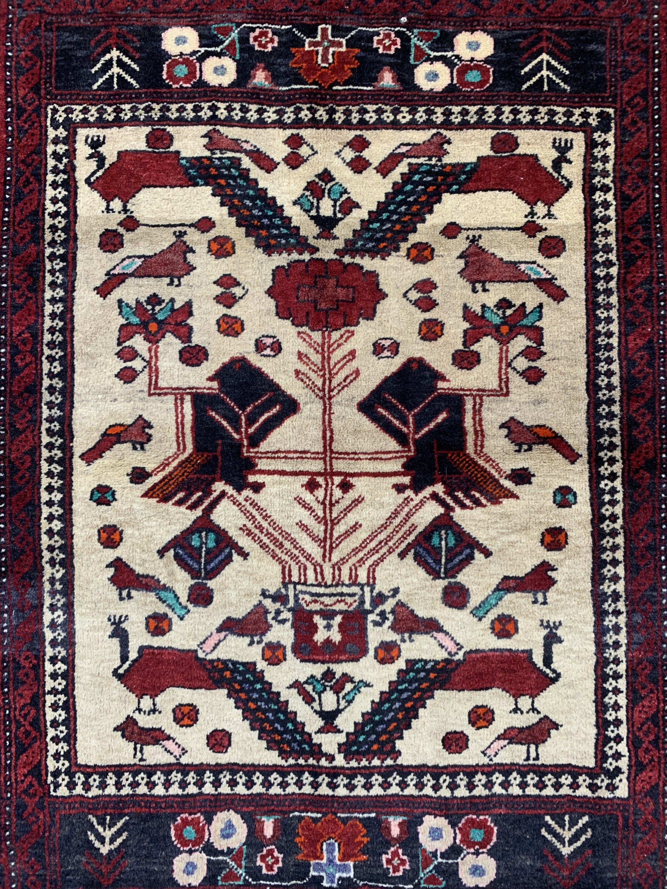 Detail d: 2 lot Belutsch, Persien, ca. 50 Jahre, Wolle auf Wolle, ca. 140 x 90 cm, EHZ: 2